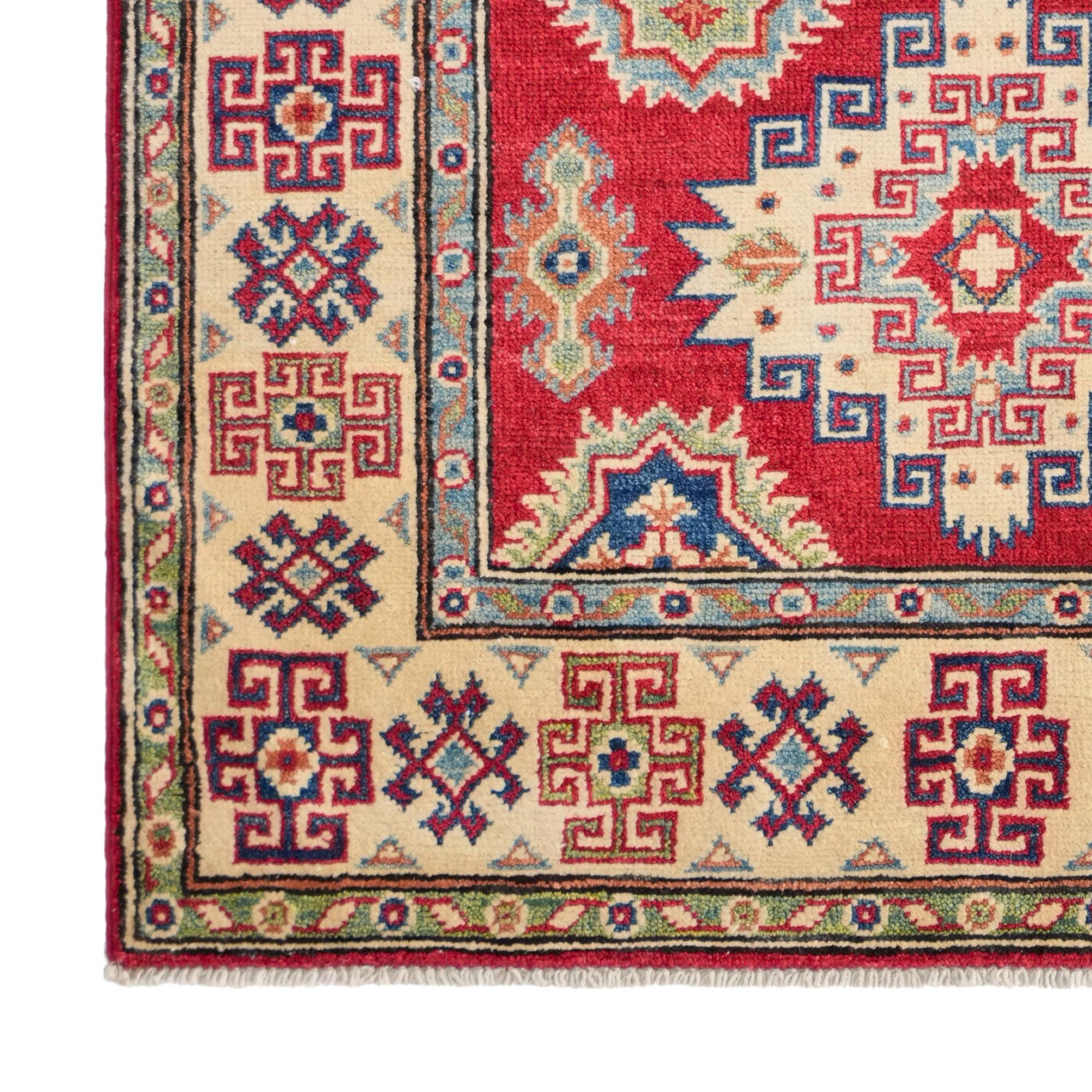 100cm x 155cm Hand Knotted Kazak Rug