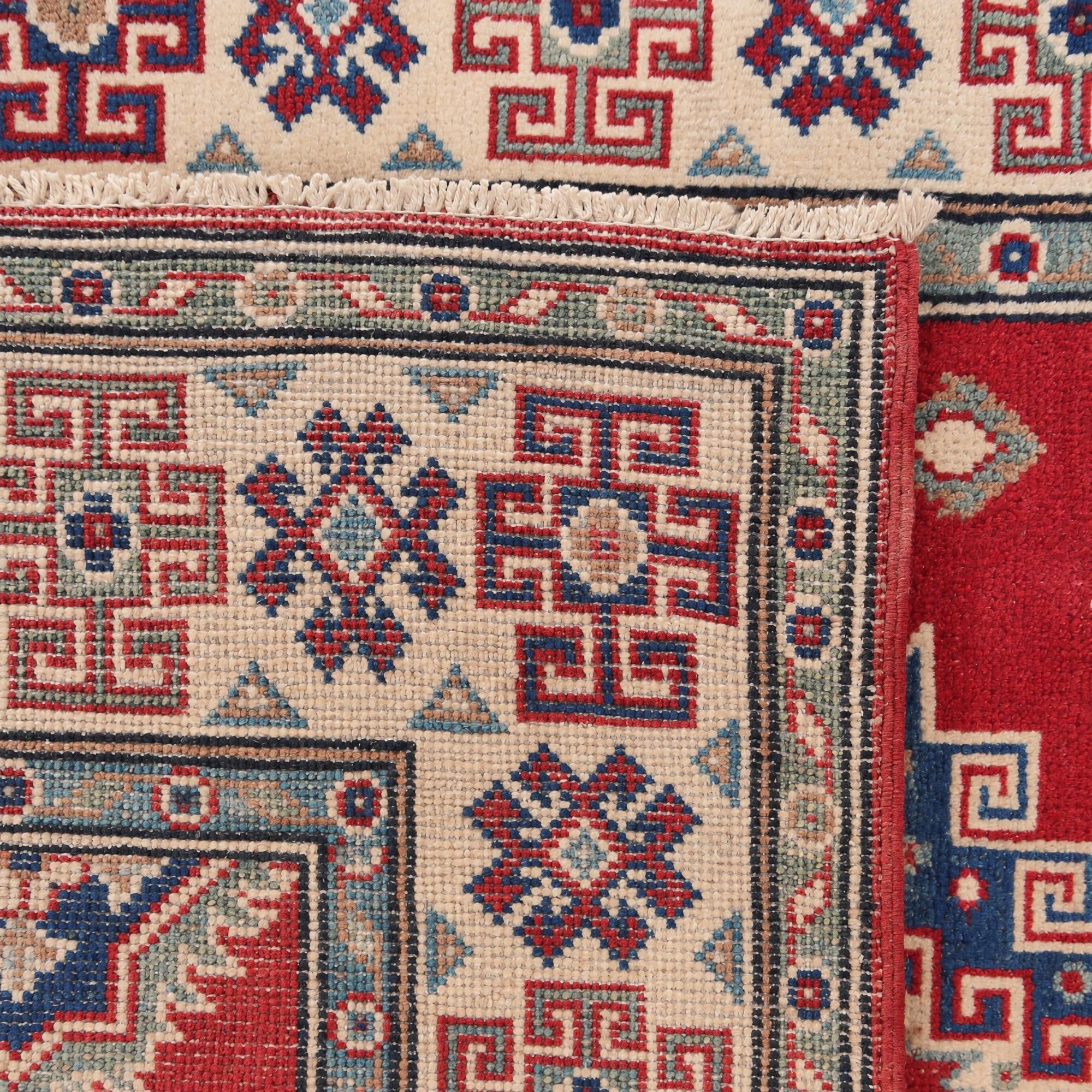 100cm x 155cm Hand Knotted Kazak Rug