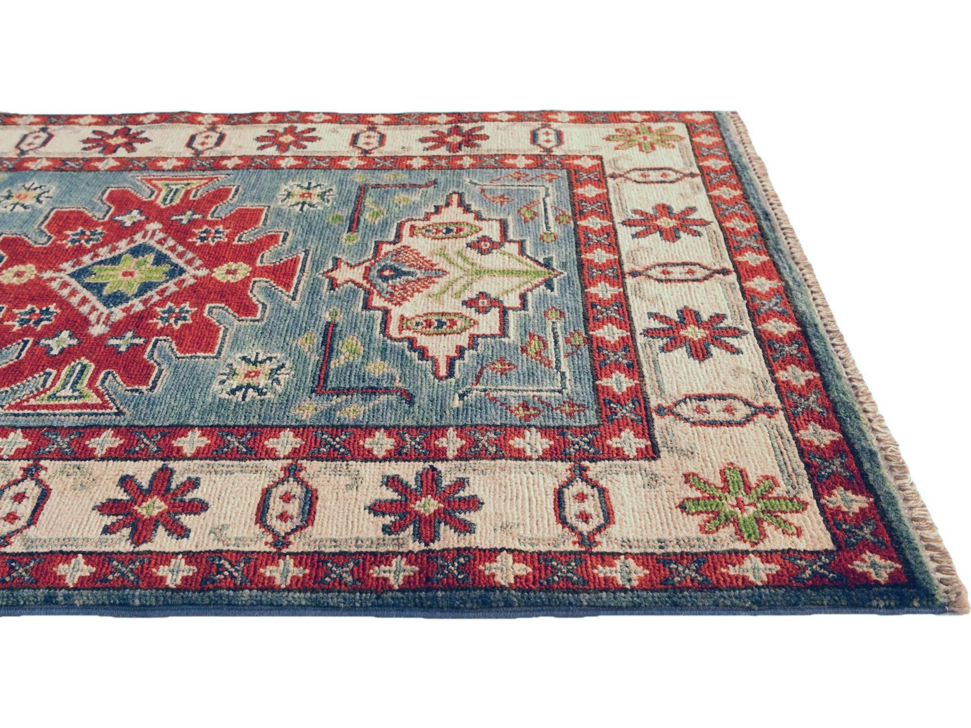 2' 7 x 3' 11 Hand Knotted Kazak Rug
