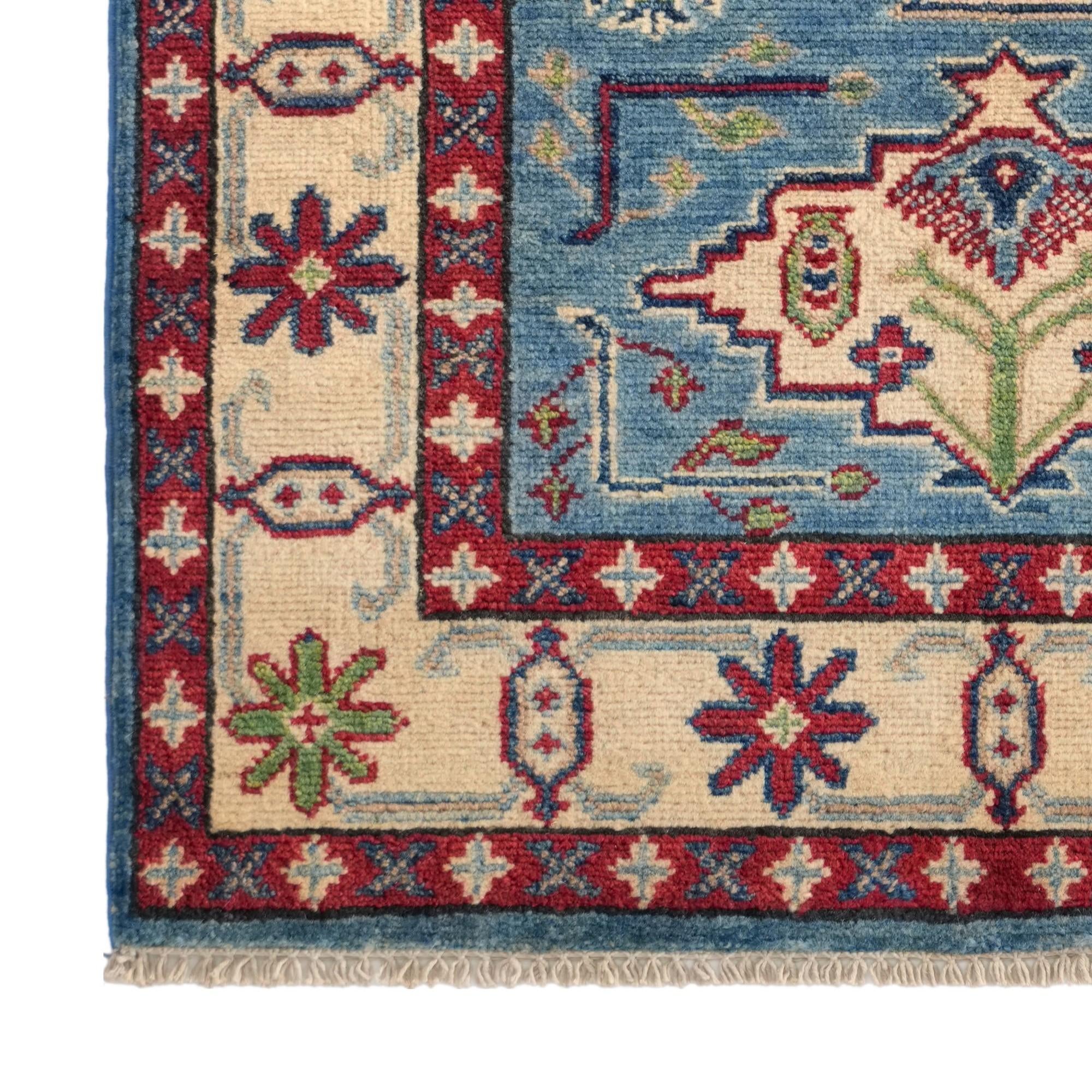 2' 7 x 3' 11 Hand Knotted Kazak Rug