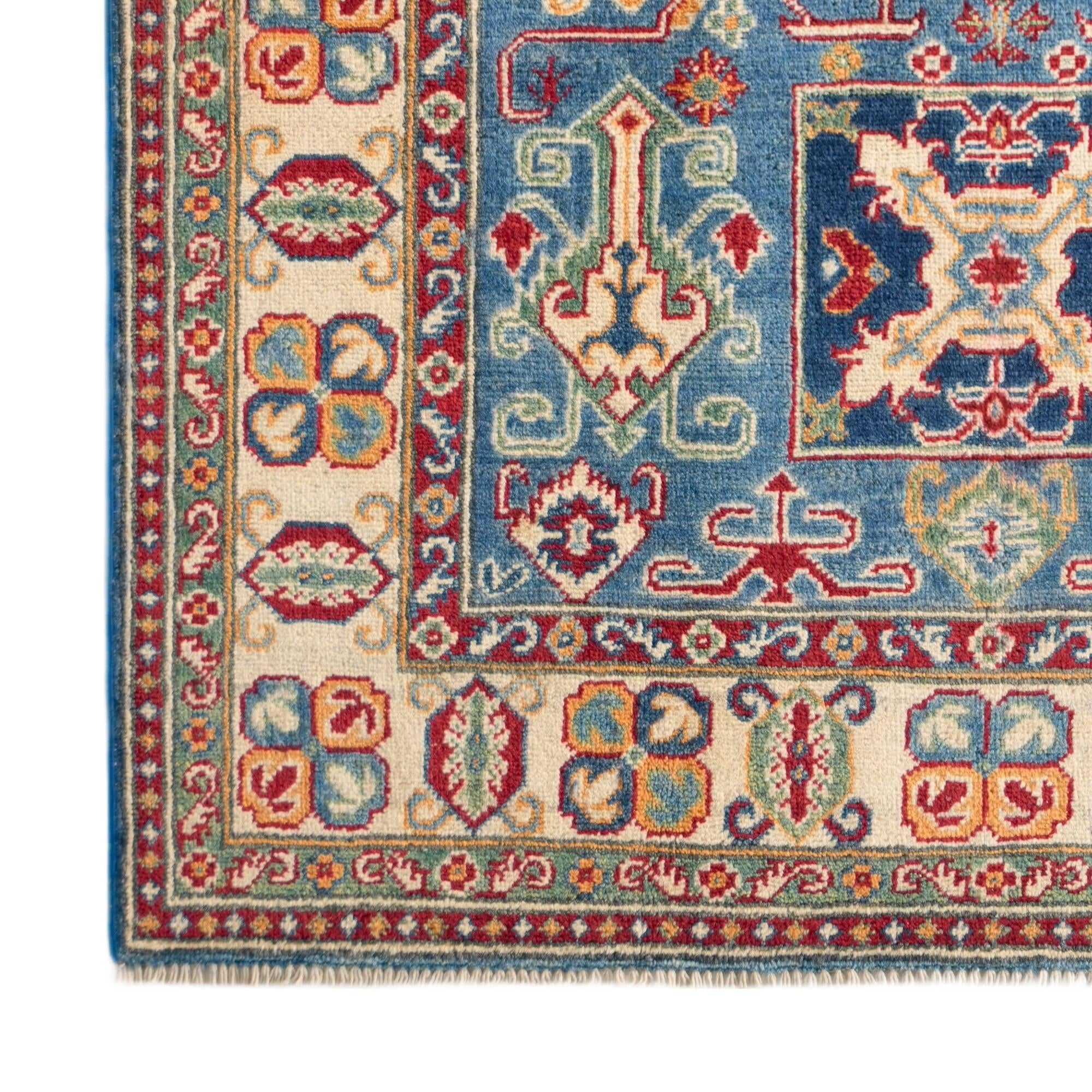 3' 11 x 5' 10 Hand Knotted Kazak Rug
