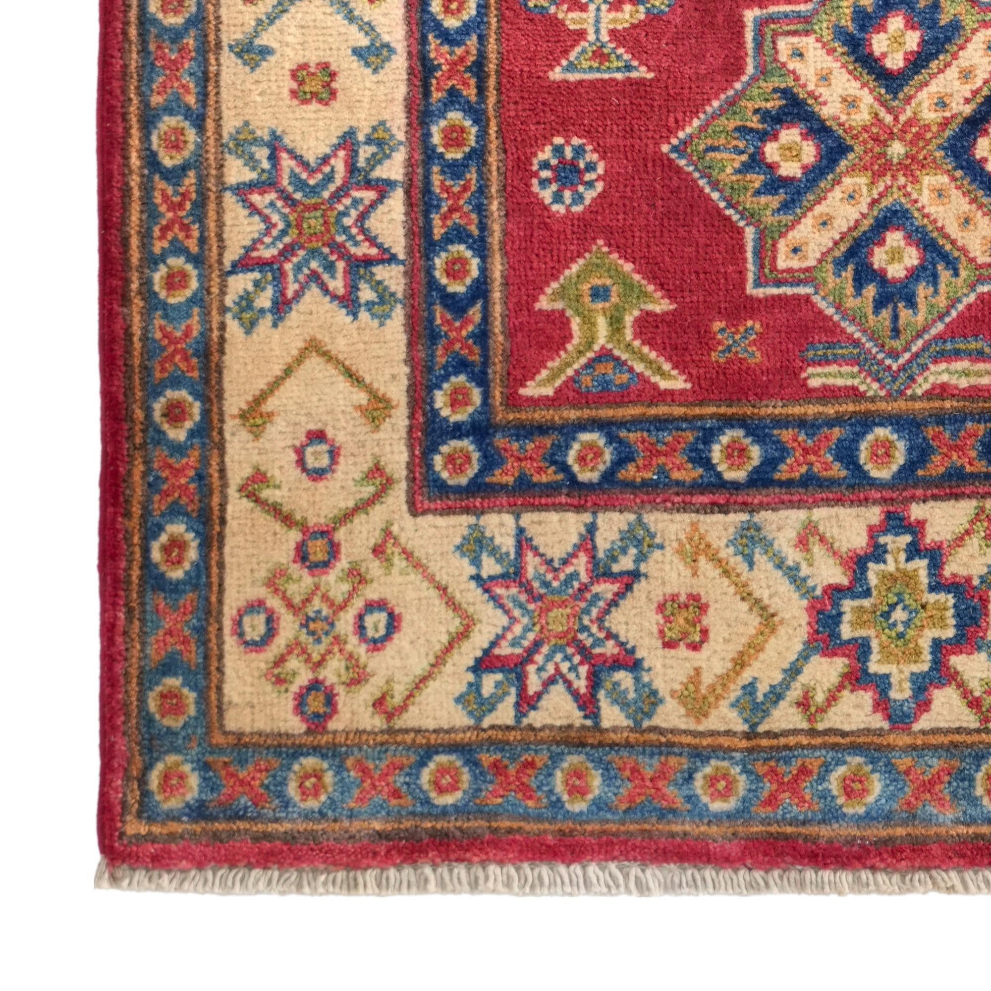 80cm x 125cm Handgeknüpft Kazak Teppich