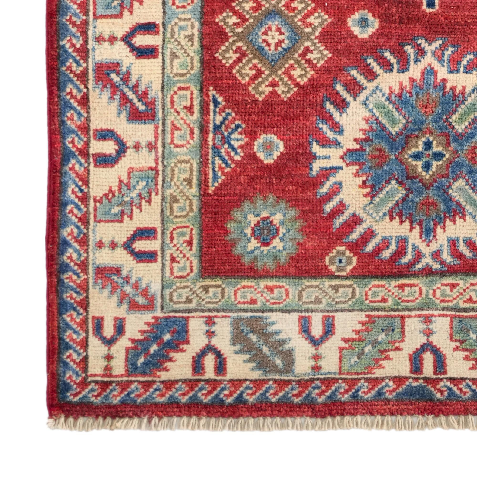 2' 9 x 4' 2 Hand Knotted Kazak Rug