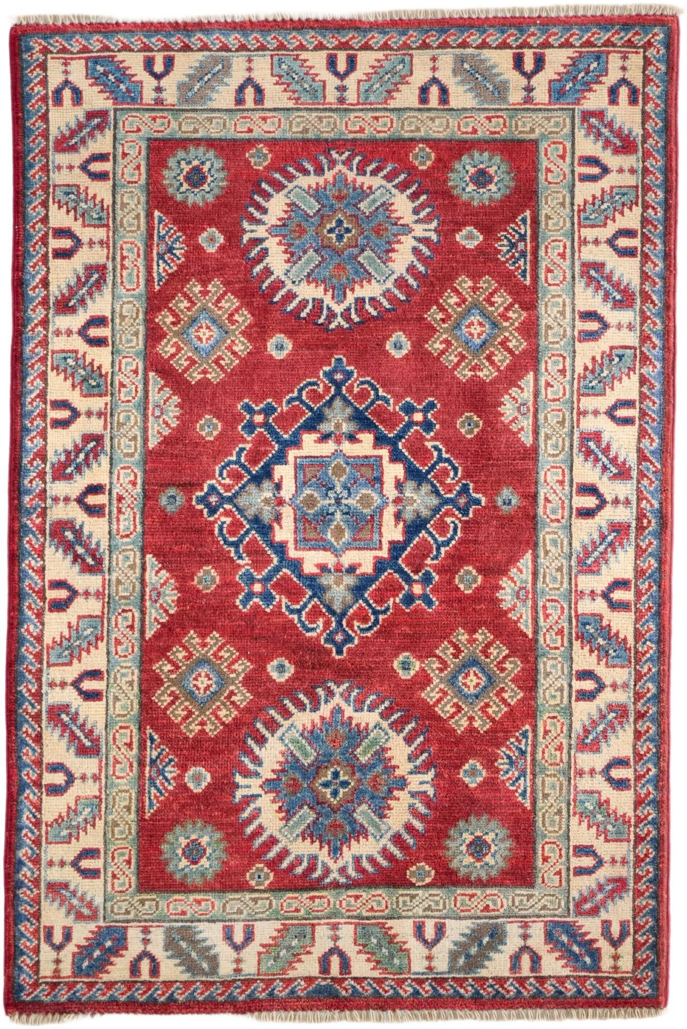2' 9 x 4' 2 Hand Knotted Kazak Rug