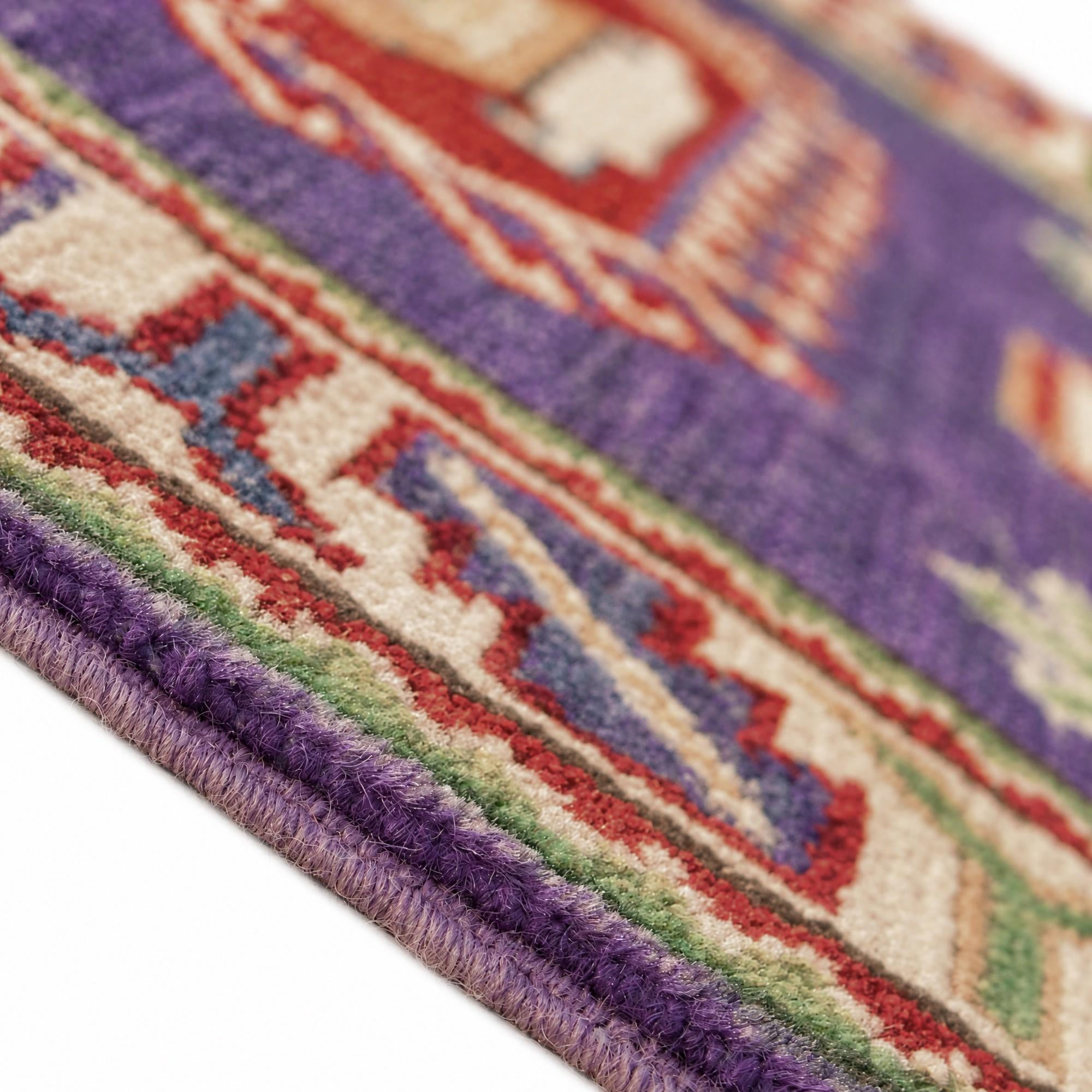 60cm x 95cm Hand Knotted Kazak Rug