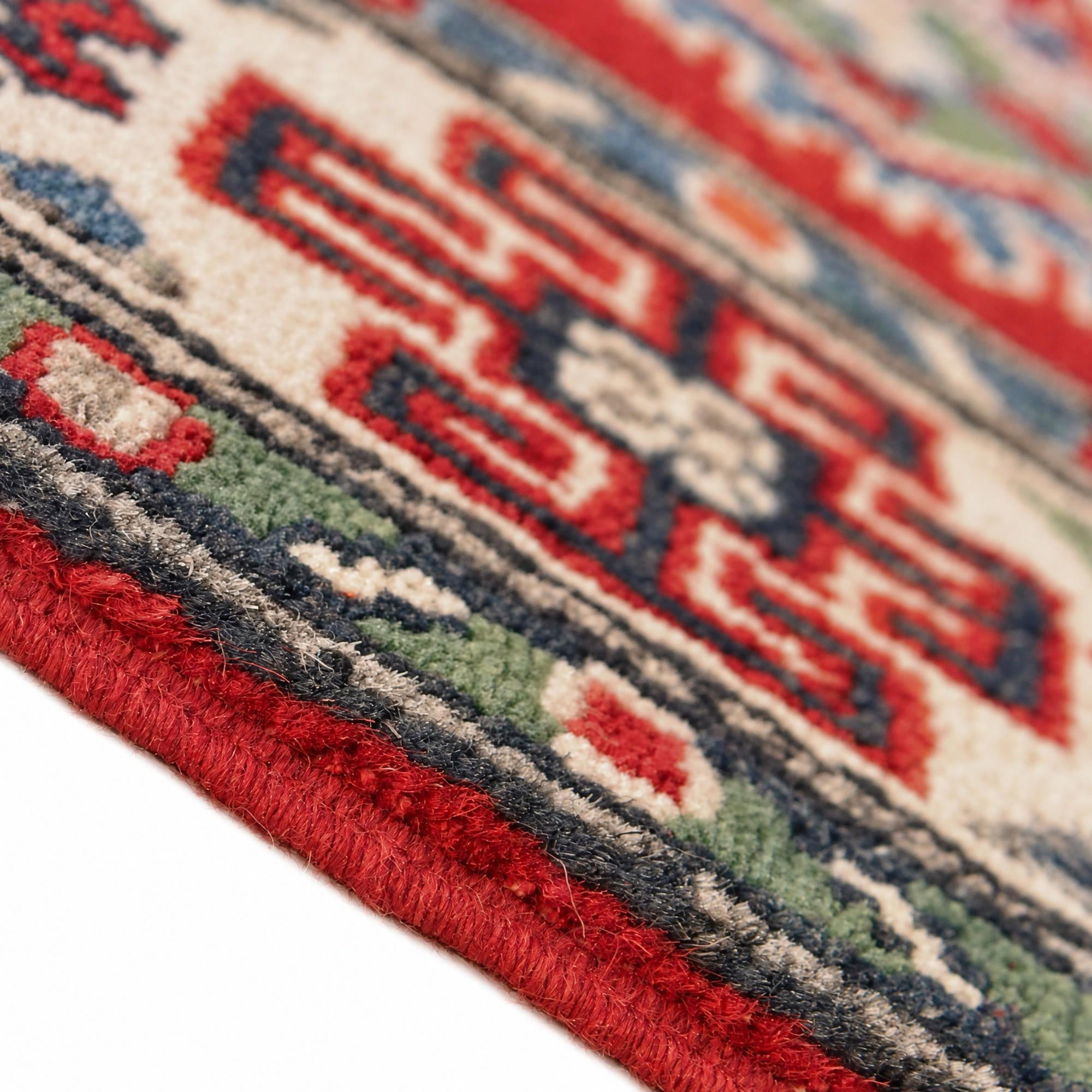 80cm x 125cm Hand Knotted Kazak Rug