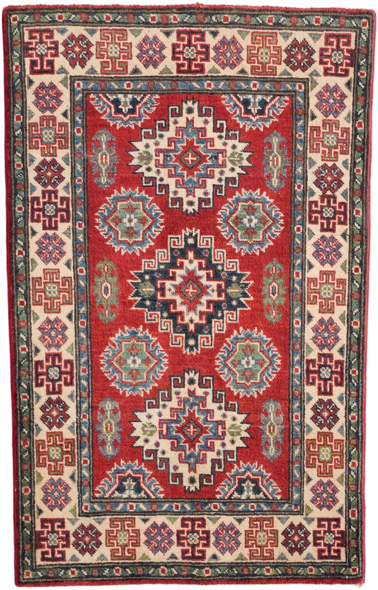 2' 7 x 4' 1 Hand Knotted Kazak Rug