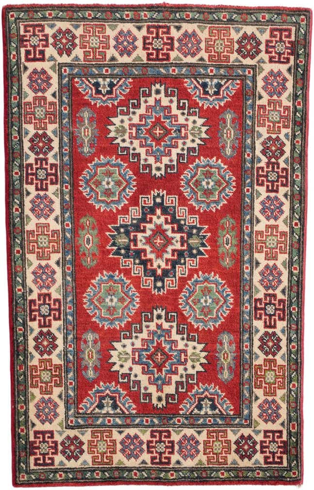 2' 7 x 4' 1 Hand Knotted Kazak Rug