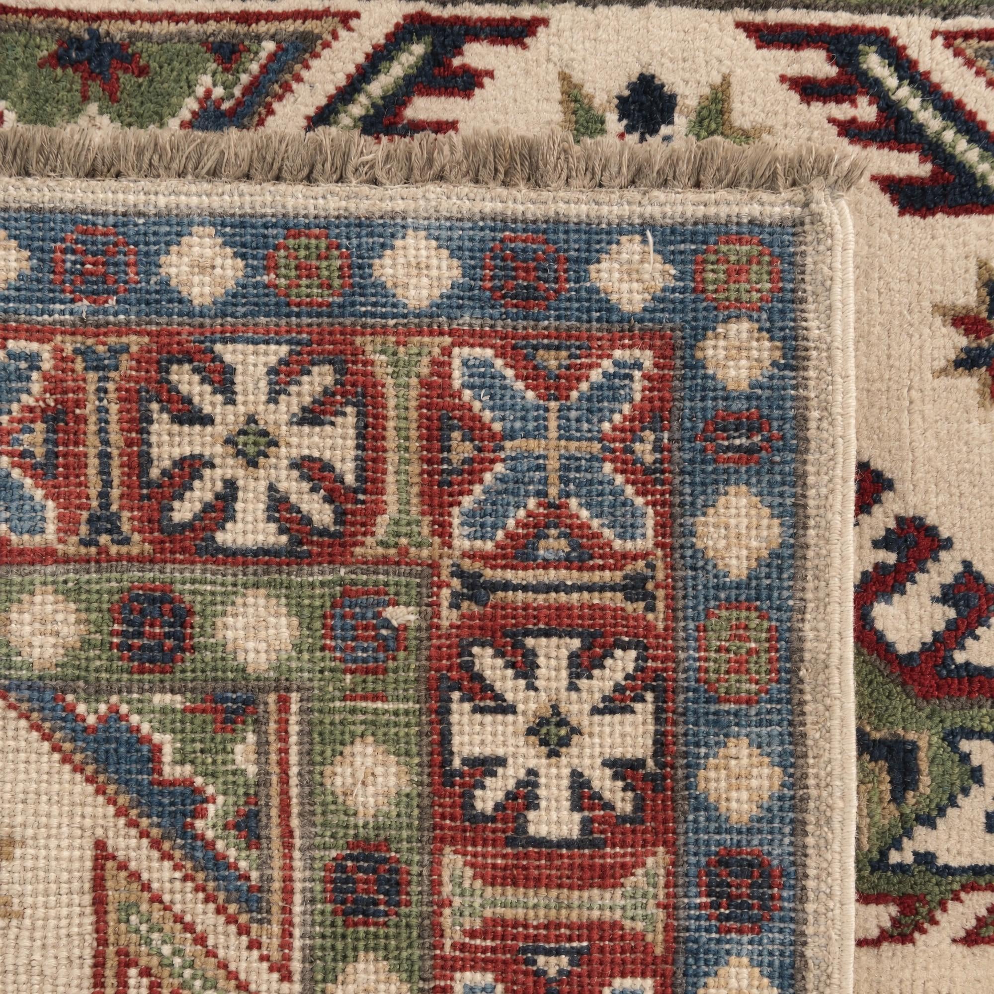 100cm x 145cm Hand Knotted Kazak Rug