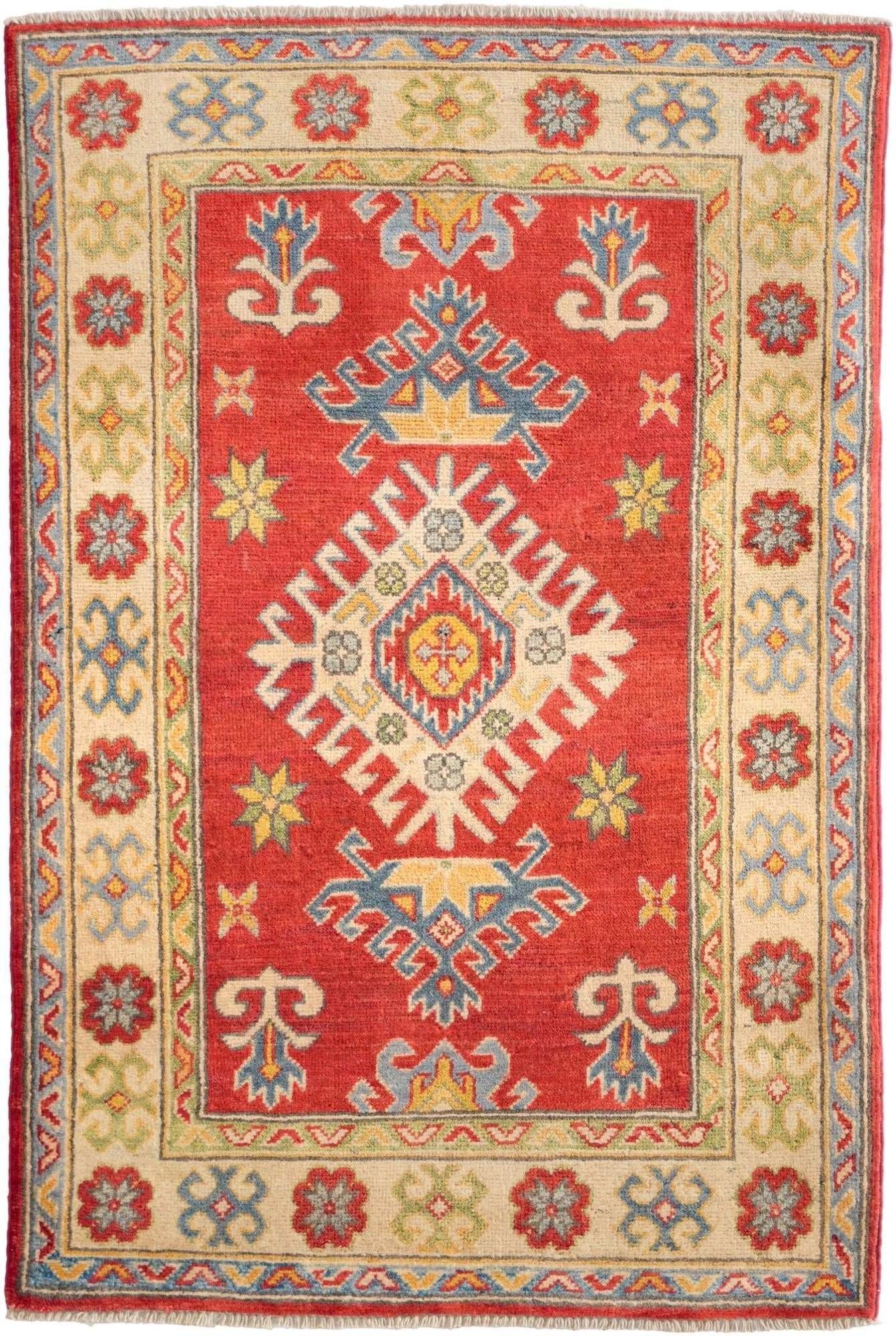 2' 9 x 4' 1 Hand Knotted Kazak Rug