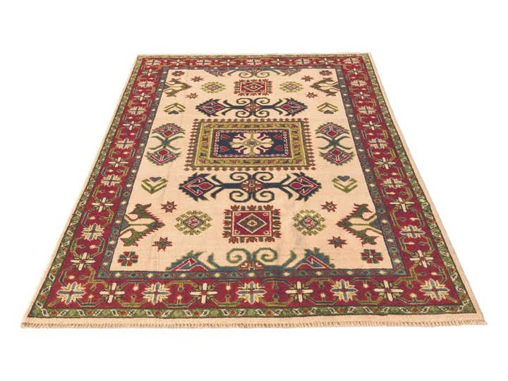 4' x 5' 11 Hand Knotted Kazak Rug