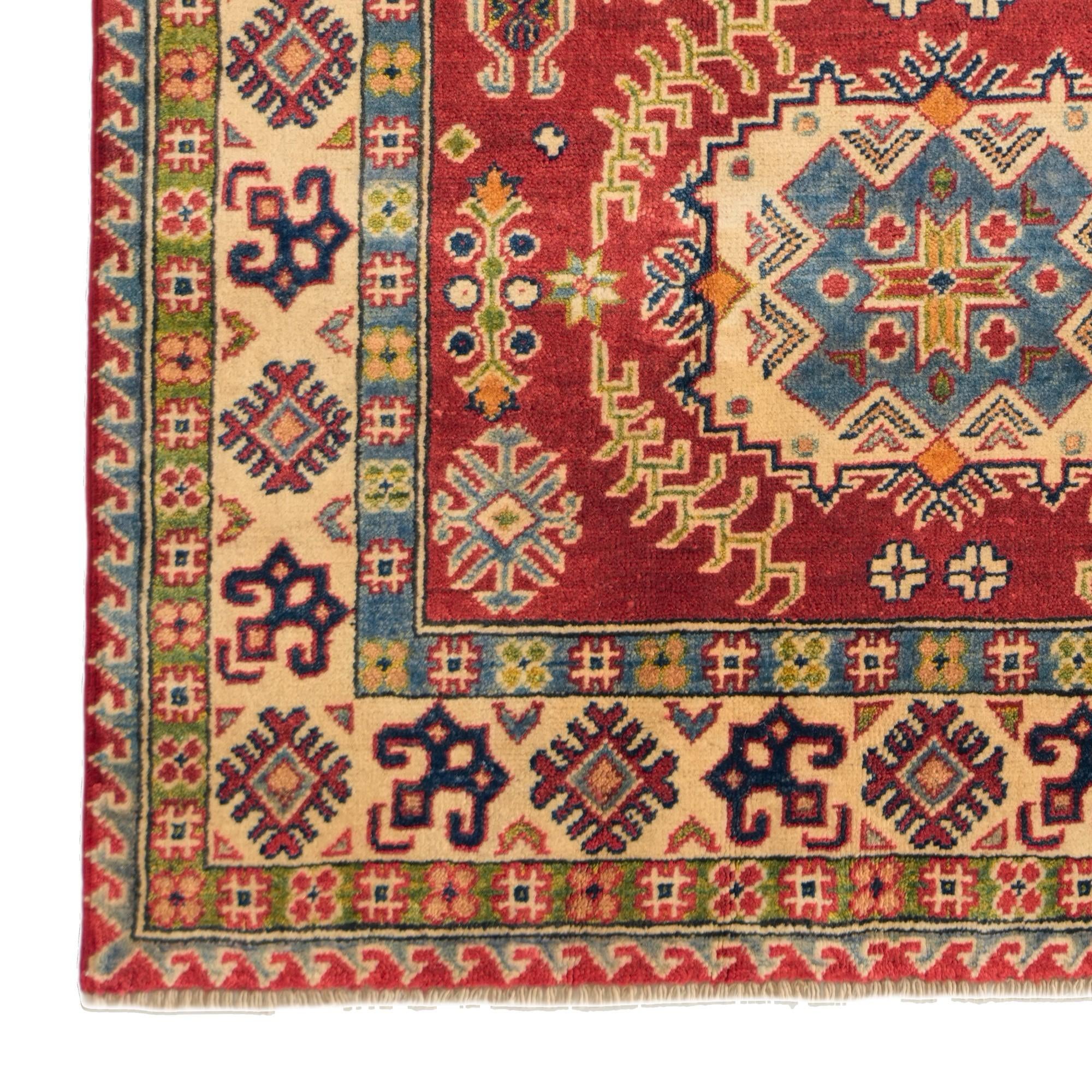 120cm x 185cm Hand Knotted Kazak Rug
