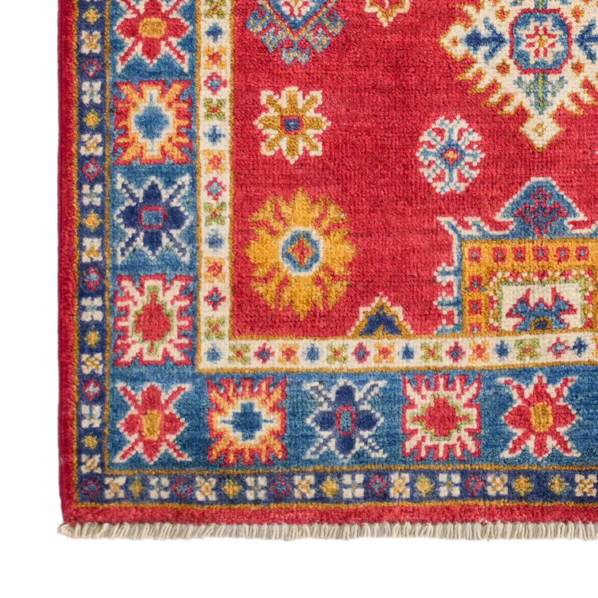 2' 6 x 4' 4 Hand Knotted Kazak Rug