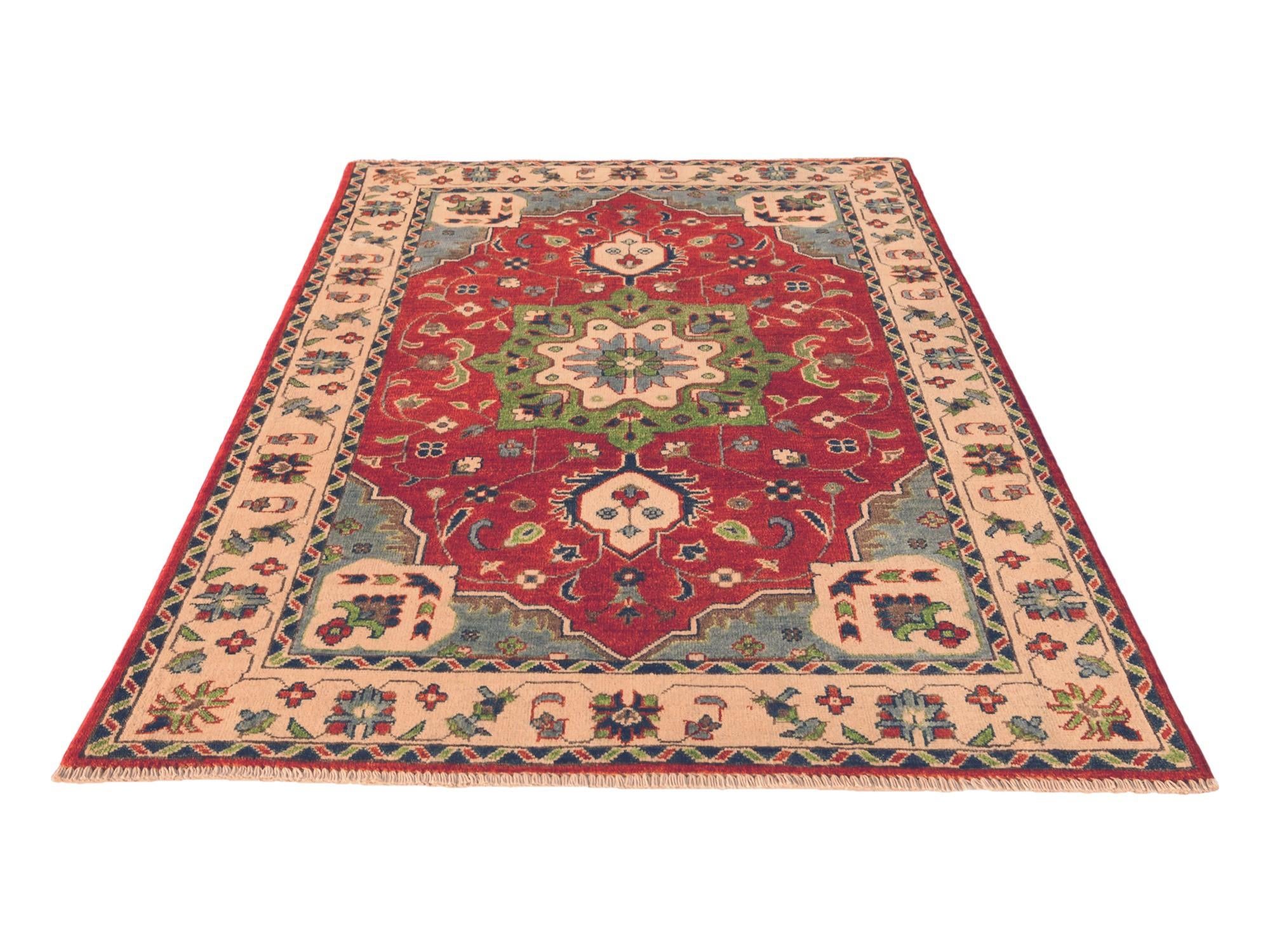 3' 10 x 5' 7 Hand Knotted Kazak Rug