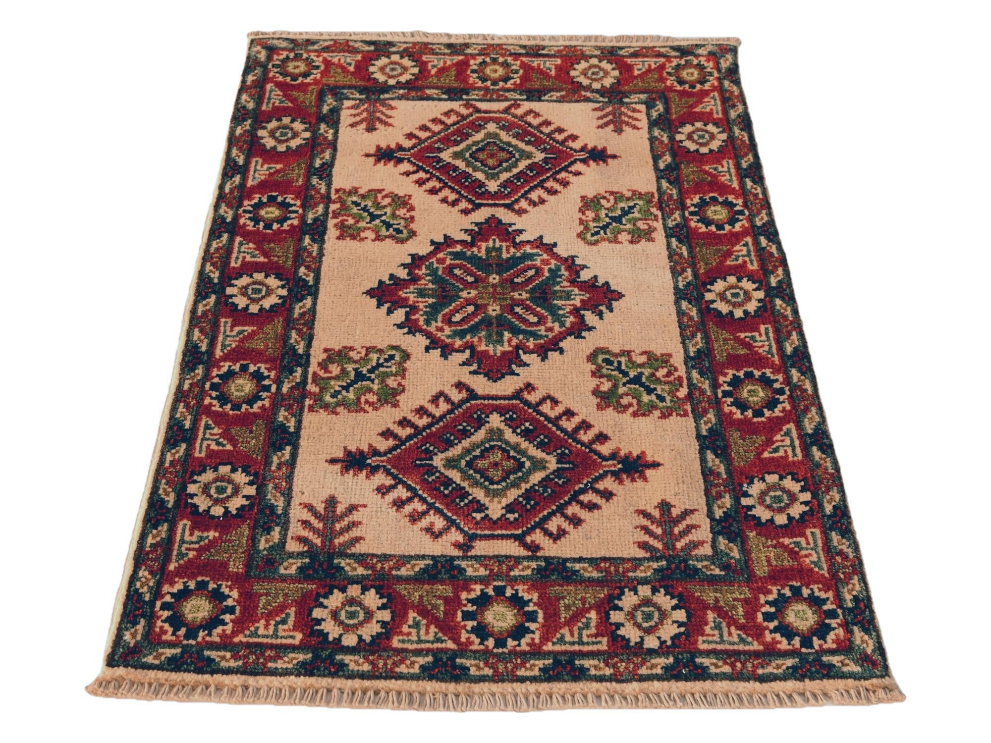 2' x 3' Hand Knotted Kazak Rug