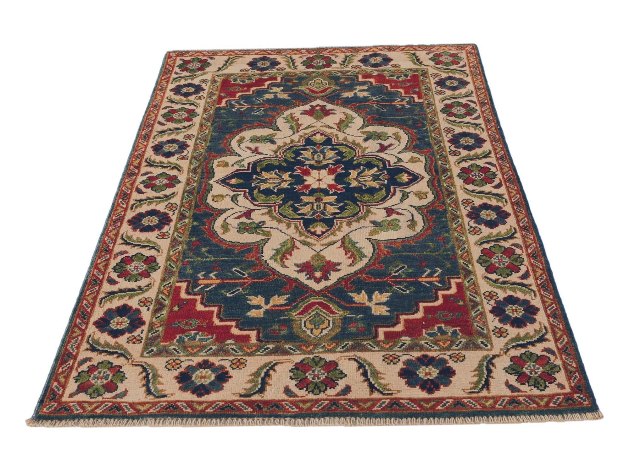 3' 1 x 4' 11 Hand Knotted Kazak Rug