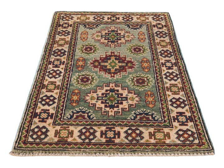 1' 11 x 3' 1 Hand Knotted Kazak Rug