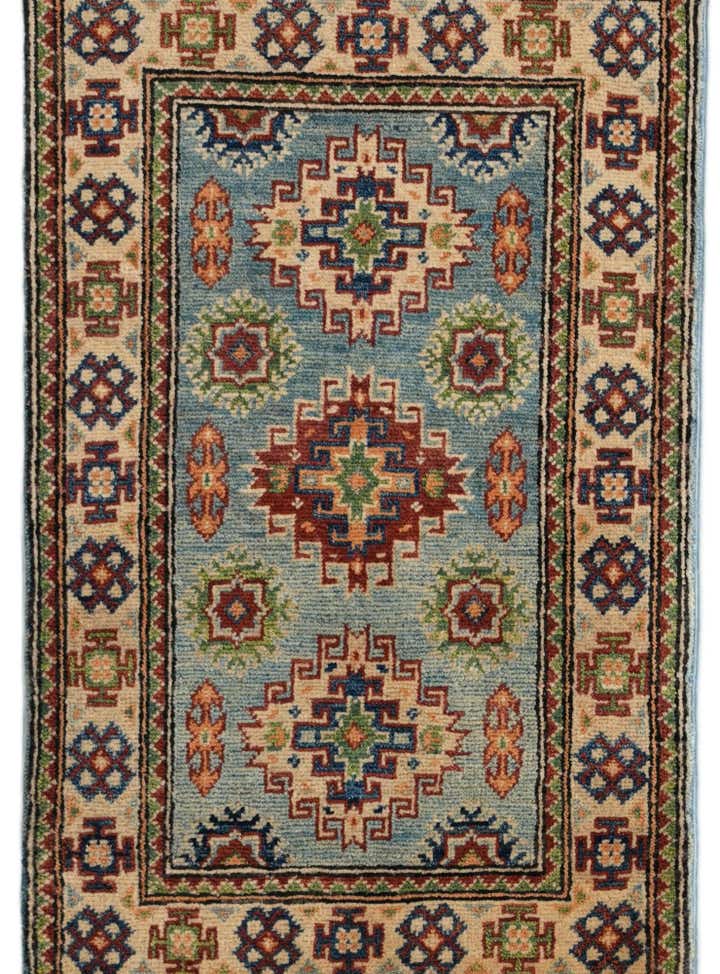1' 11 x 3' 1 Hand Knotted Kazak Rug