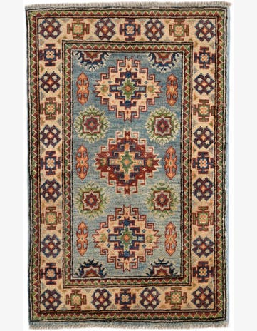 1' 11 x 3' 1 Hand Knotted Kazak Rug
