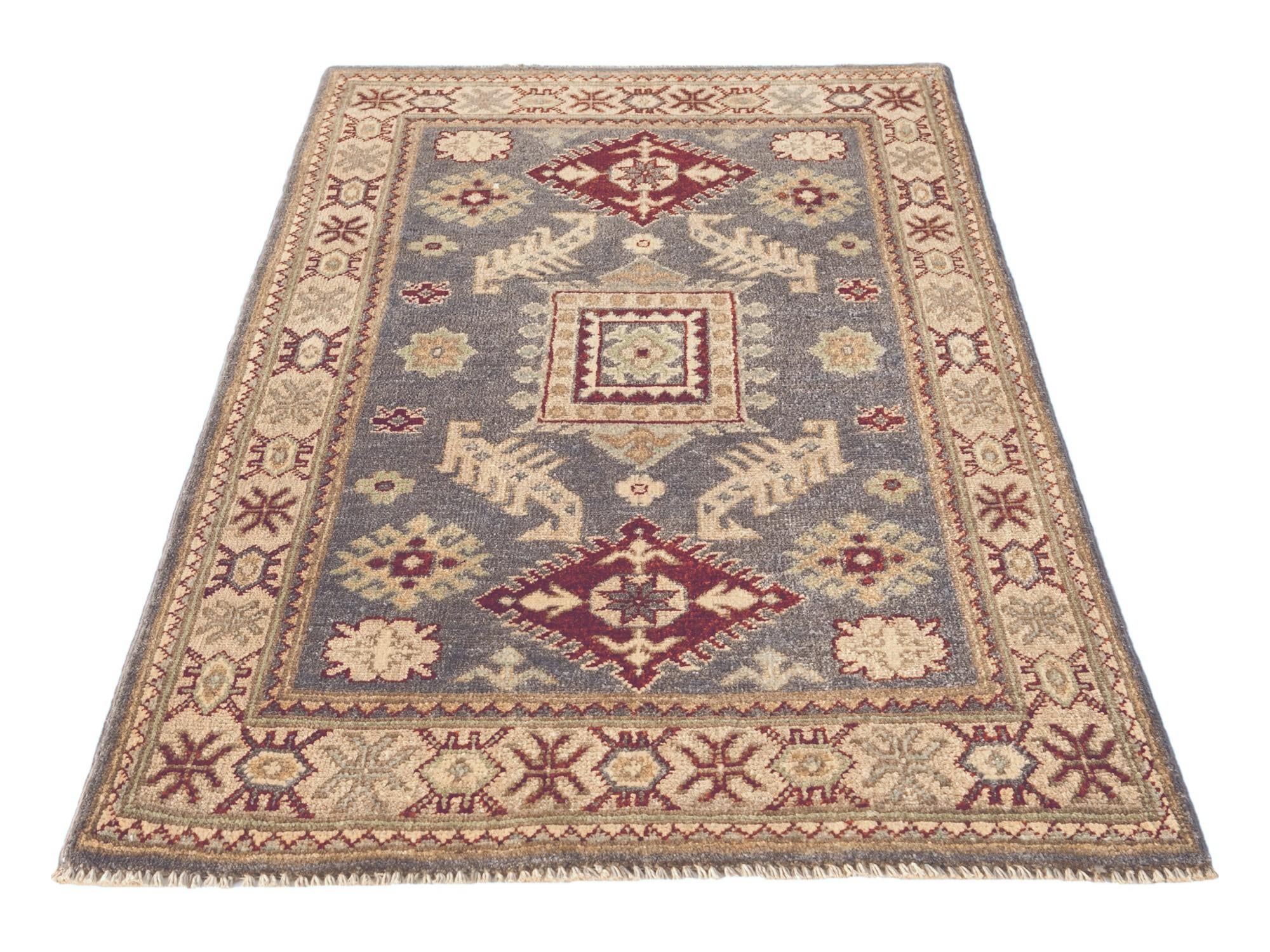 2' 7 x 4' 1 Hand Knotted Kazak Rug