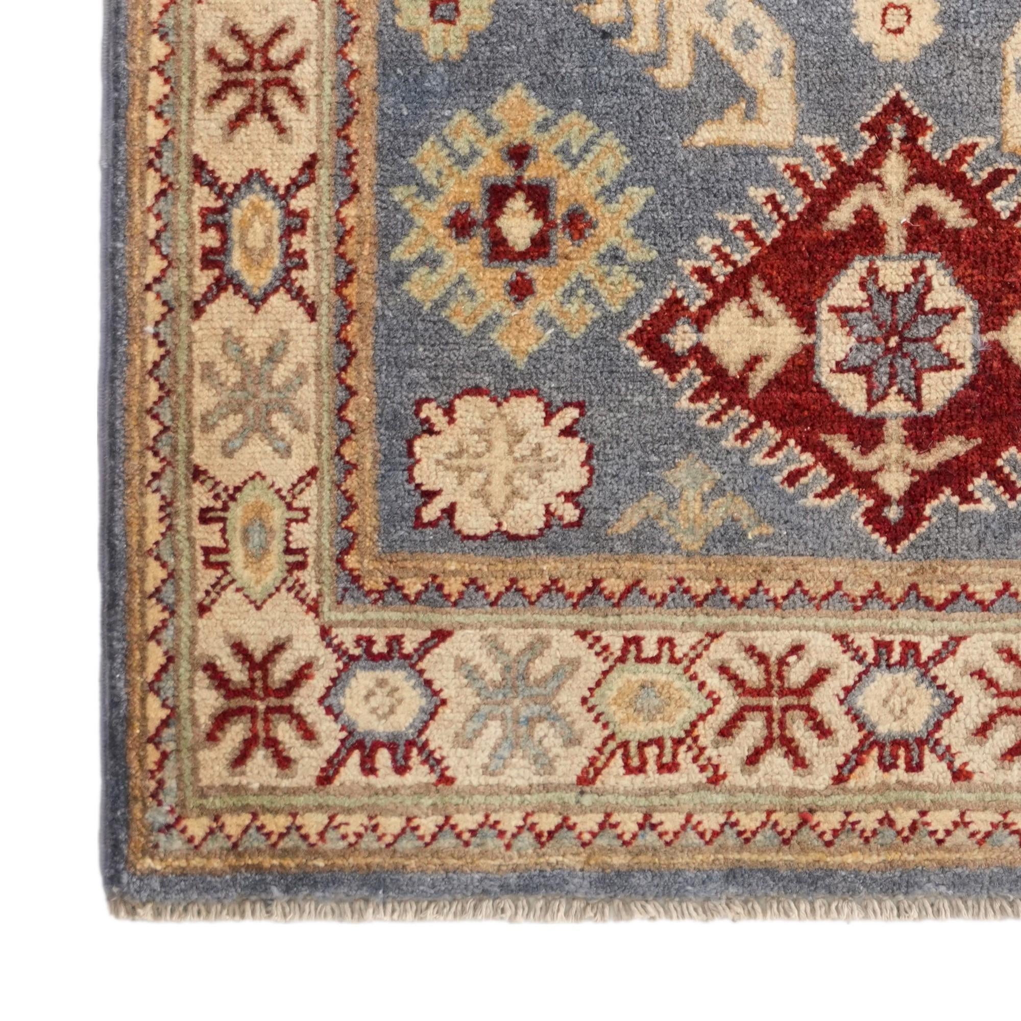 80cm x 125cm Handgeknüpft Kazak Teppich