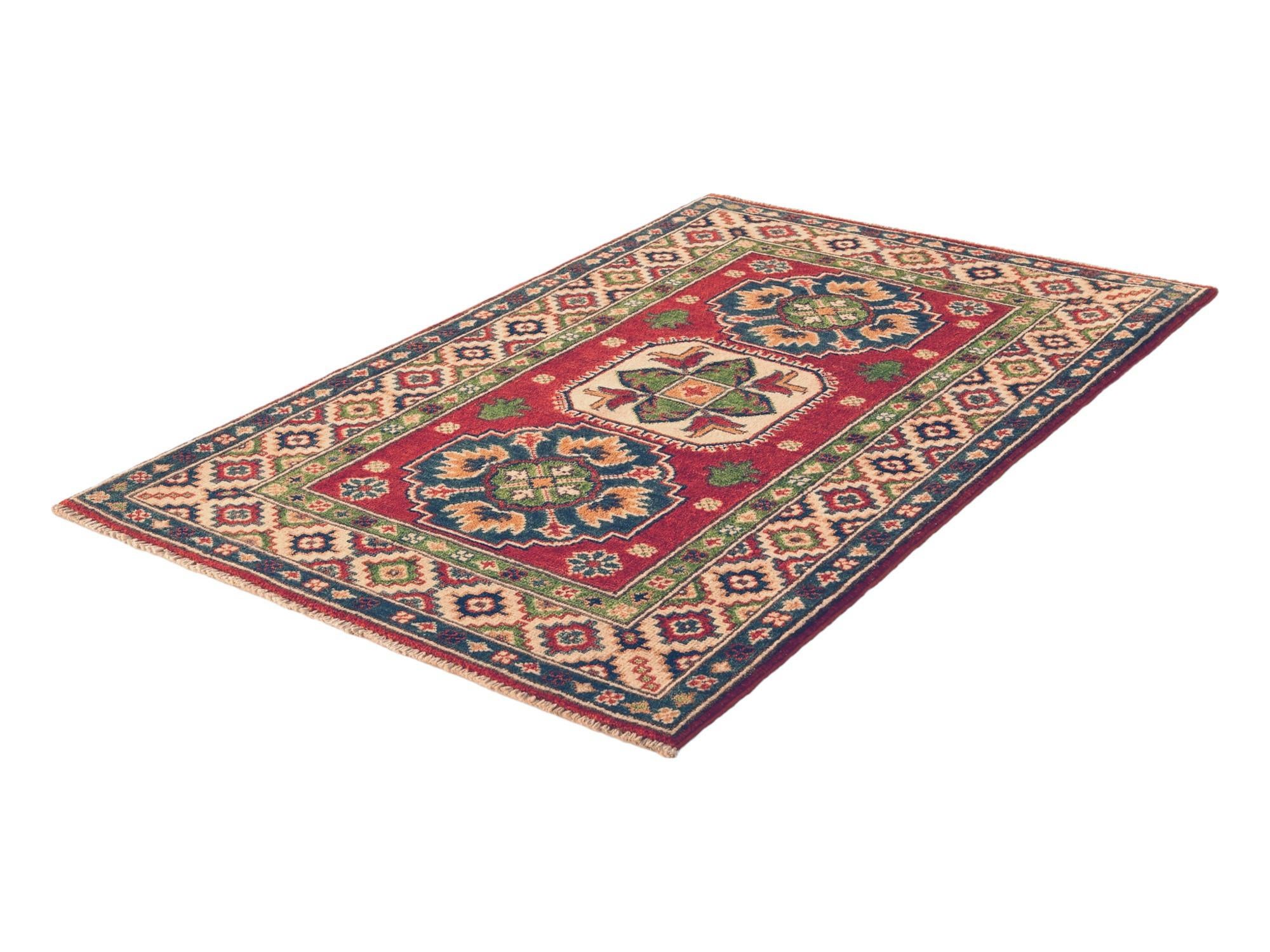 2' 8 x 4' Hand Knotted Kazak Rug