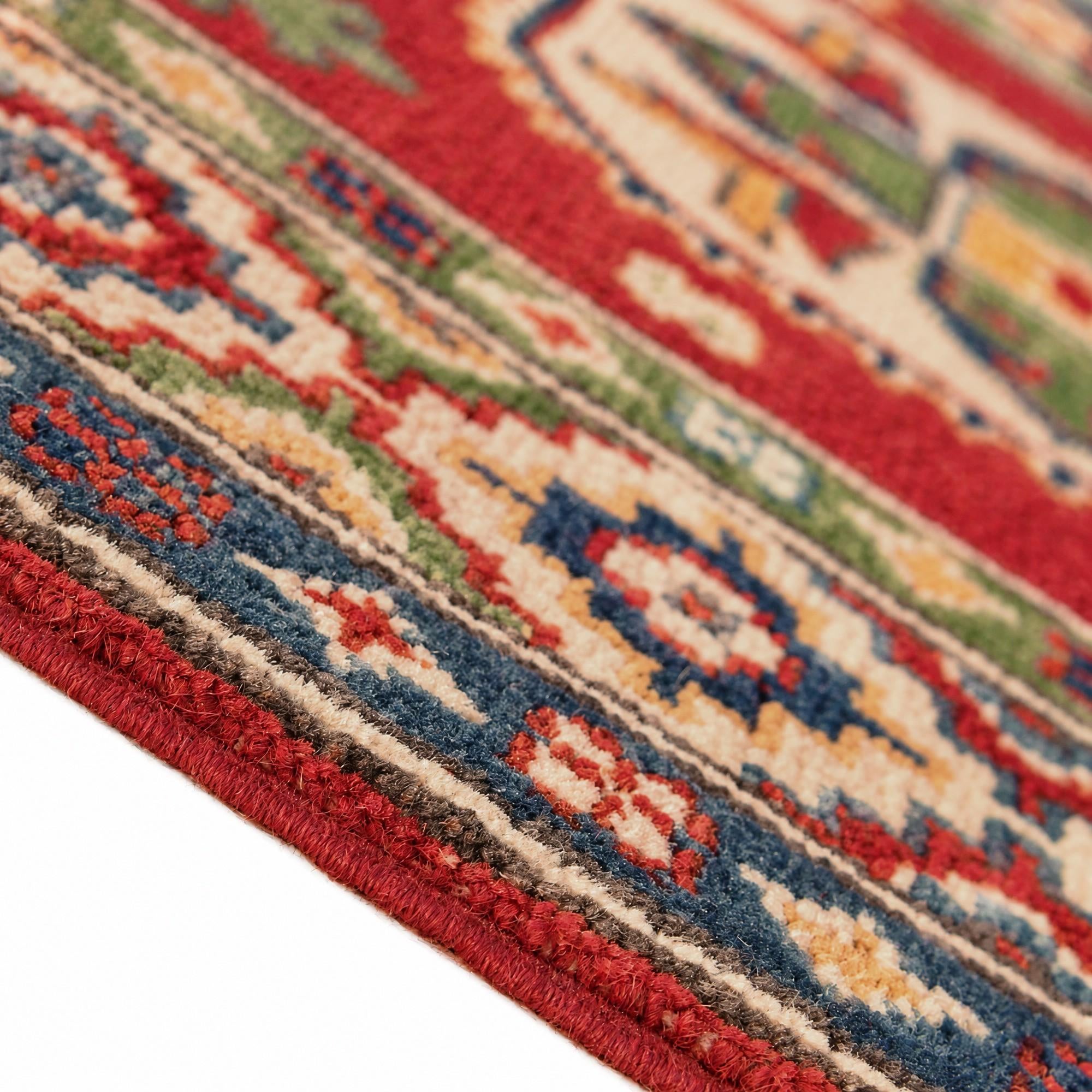 80cm x 120cm Hand Knotted Kazak Rug