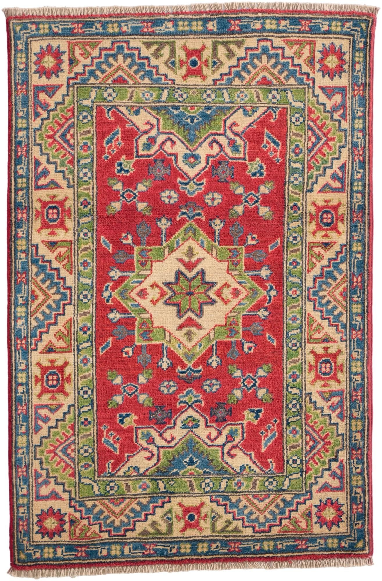 2' 8 x 4' 1 Hand Knotted Kazak Rug