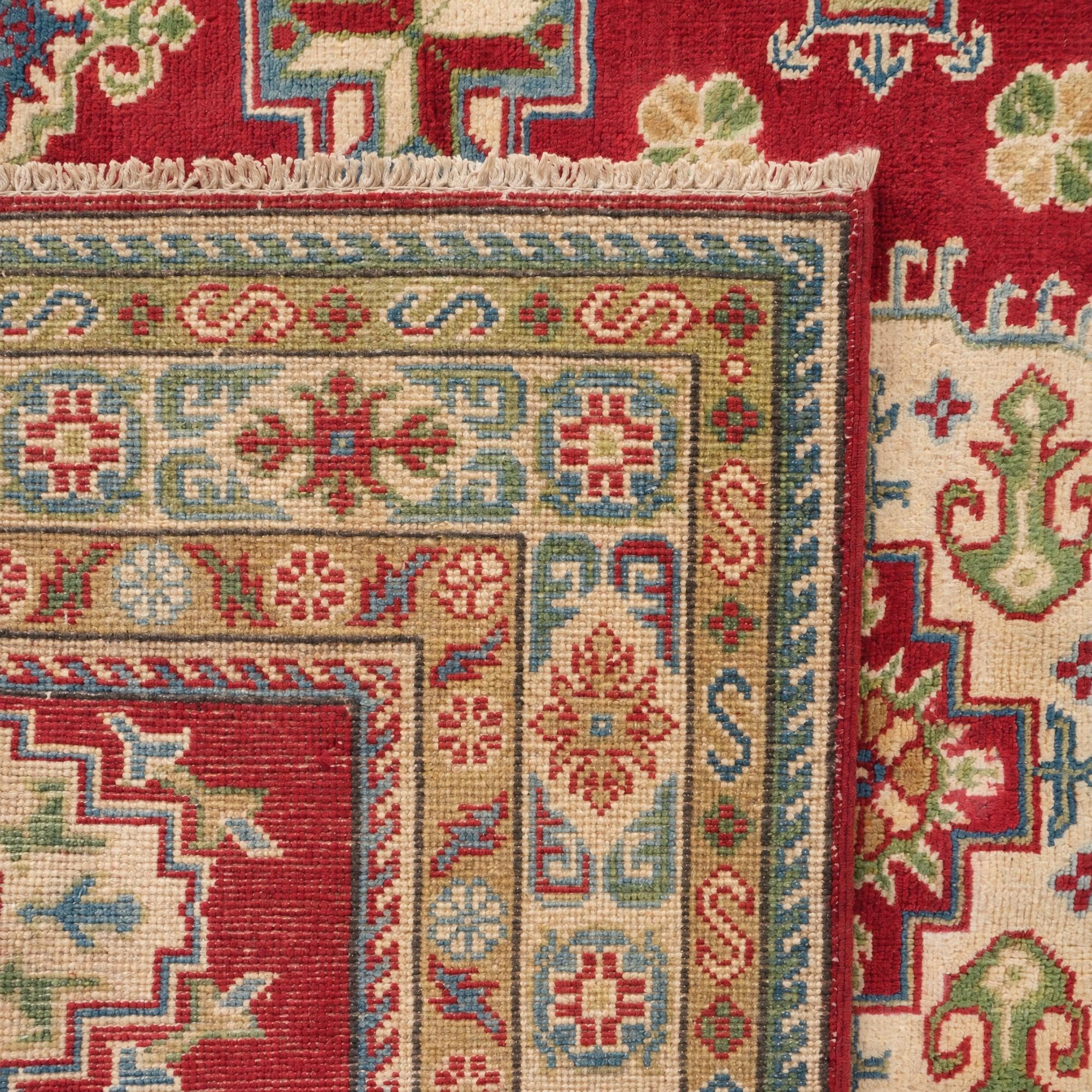 150cm x 205cm Handgeknüpft Kazak Teppich