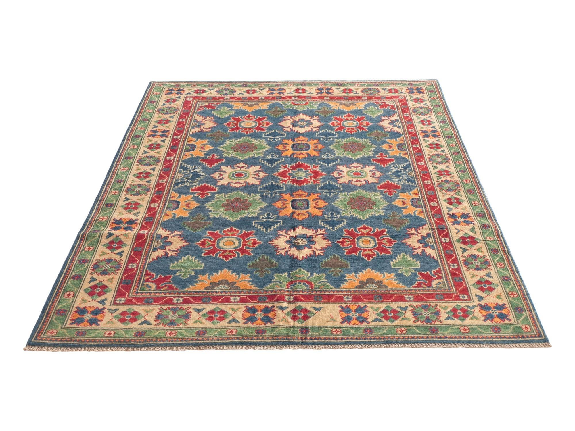 Detail image 5 of 10: 5' 1 x 7' Hand Knotted Kazak Rug