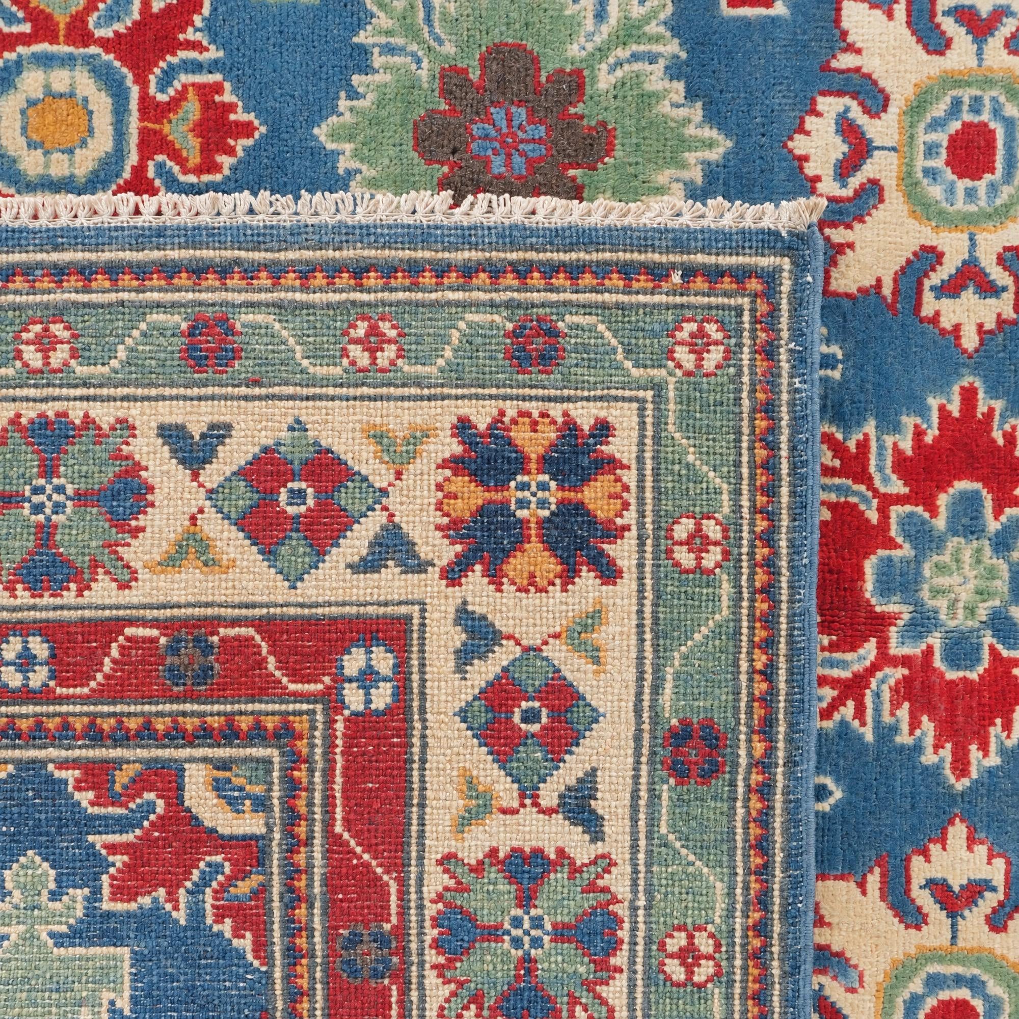 155cm x 215cm Handgeknüpft Kazak Teppich