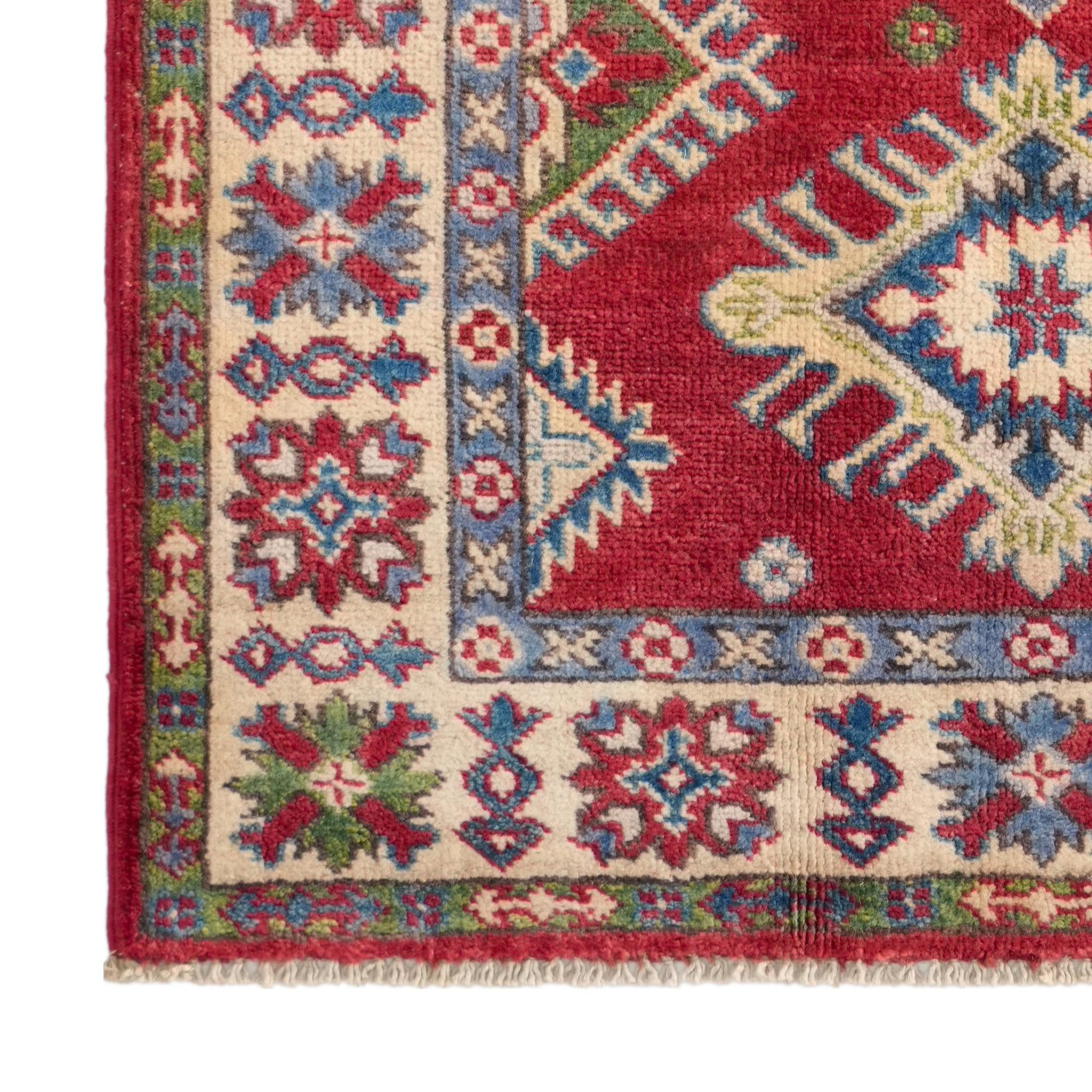 2' 7 x 4' 2 Hand Knotted Kazak Rug