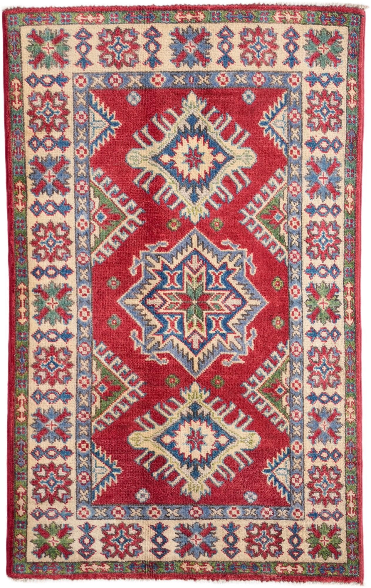 2' 7 x 4' 2 Hand Knotted Kazak Rug