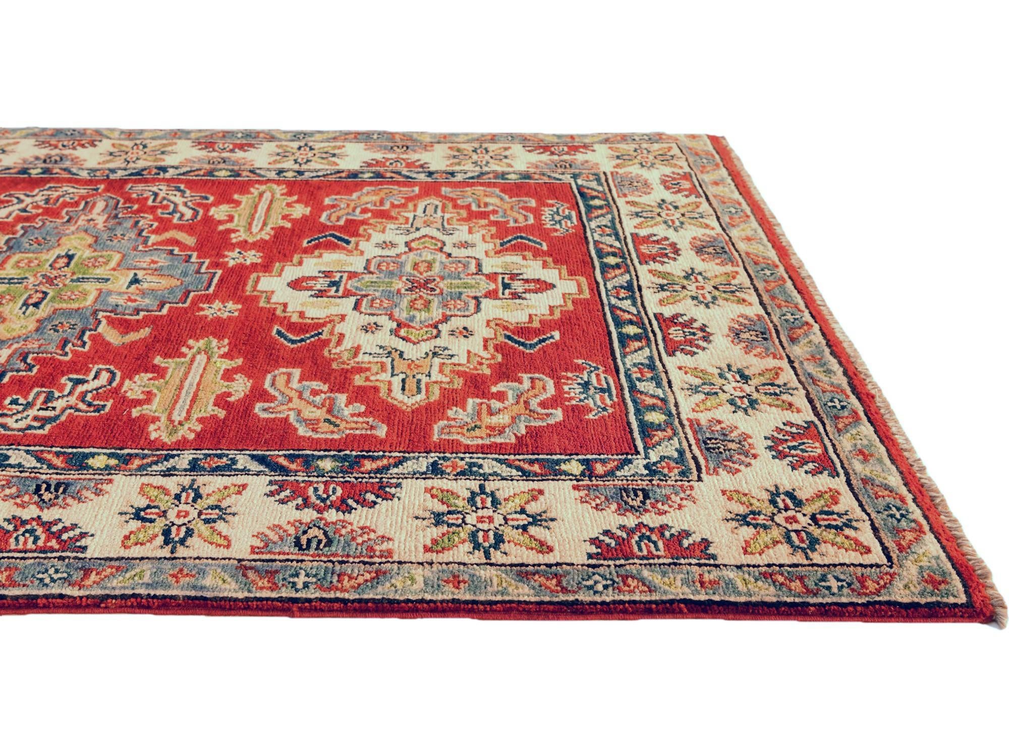 3' 3 x 5' Hand Knotted Kazak Rug