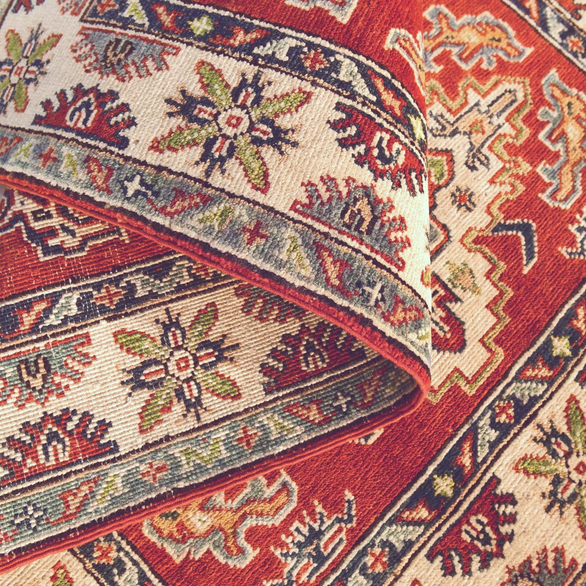 3' 3 x 5' Hand Knotted Kazak Rug