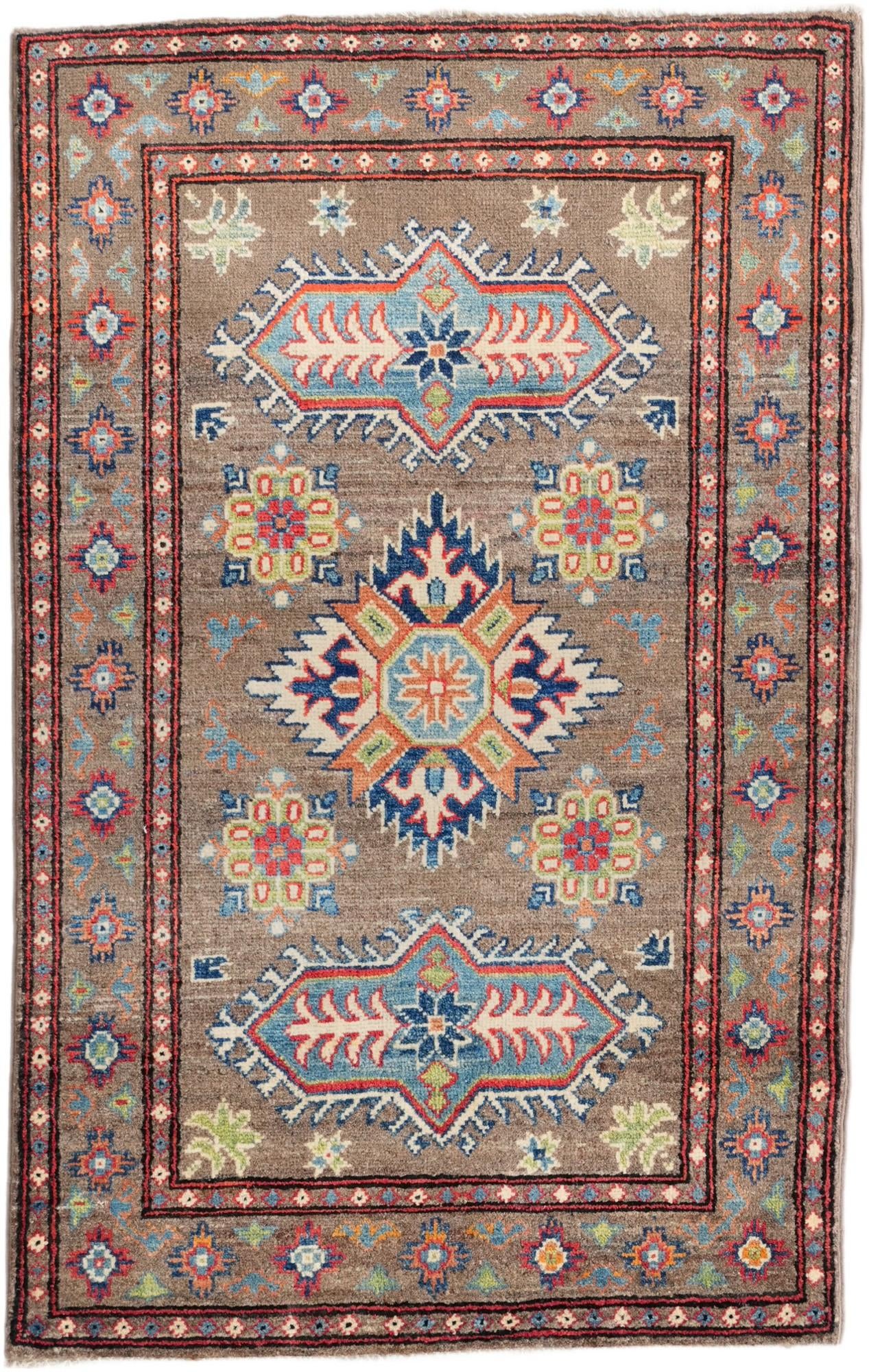 2' 7 x 4' 1 Hand Knotted Kazak Rug