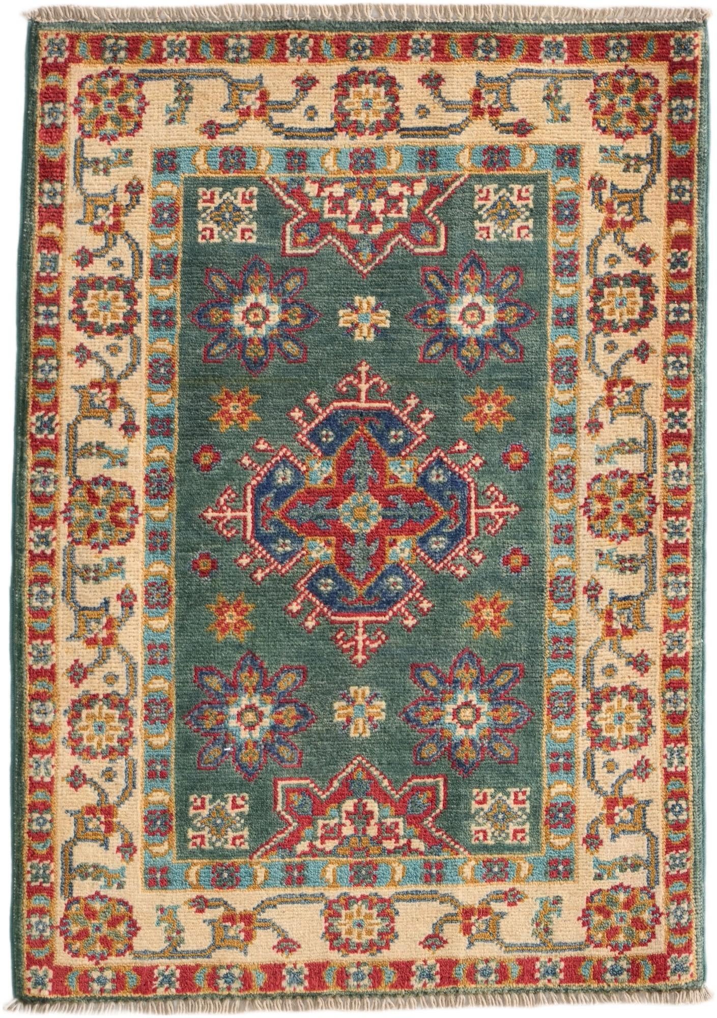 2' 1 x 3' Hand Knotted Kazak Rug