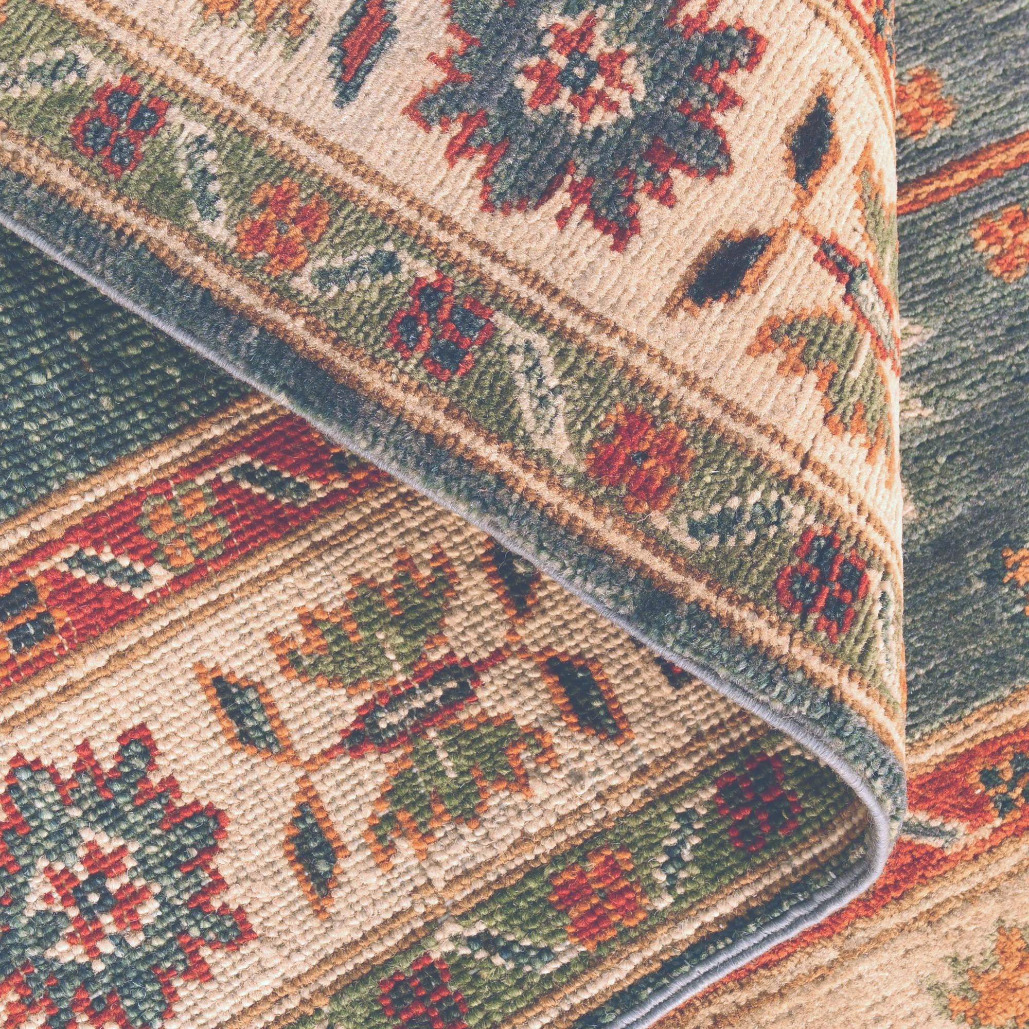 3' 5 x 4' 11 Hand Knotted Kazak Rug