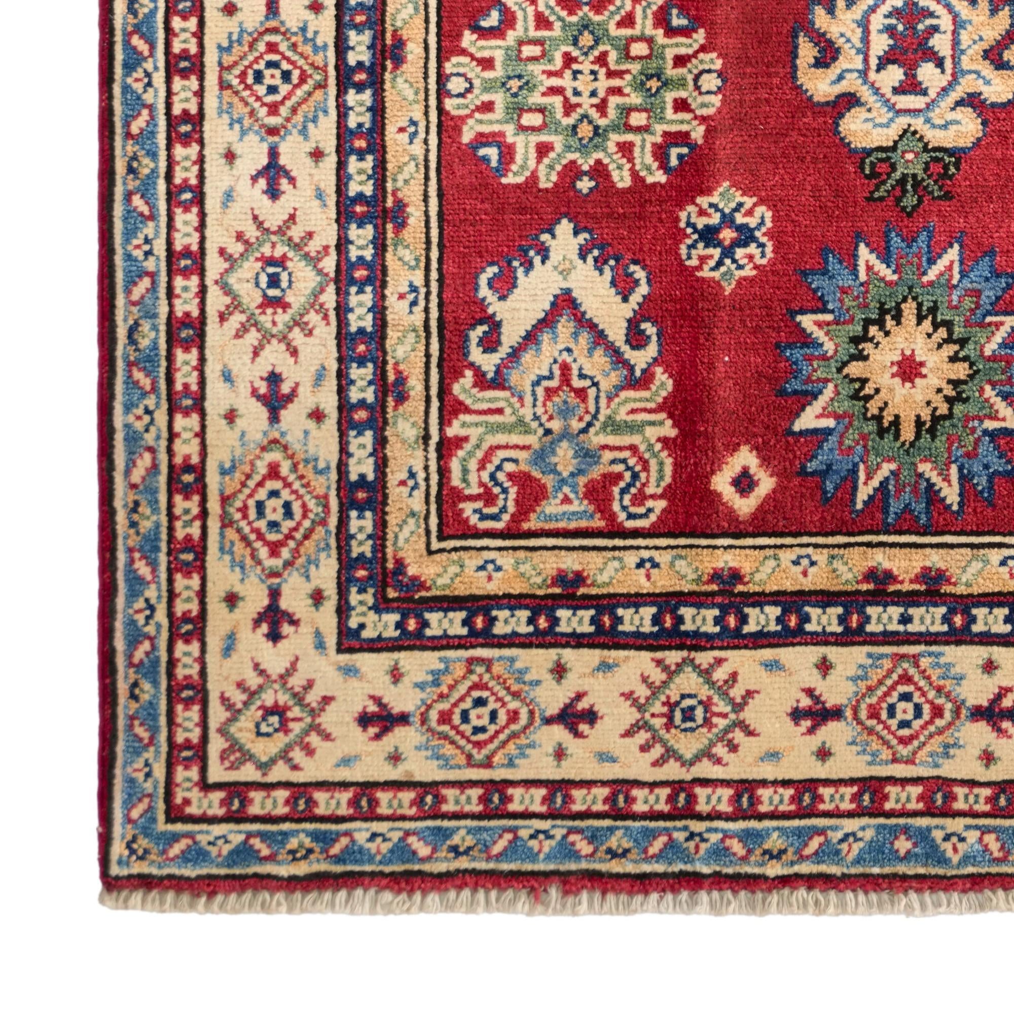 3' 3 x 5' 1 Hand Knotted Kazak Rug