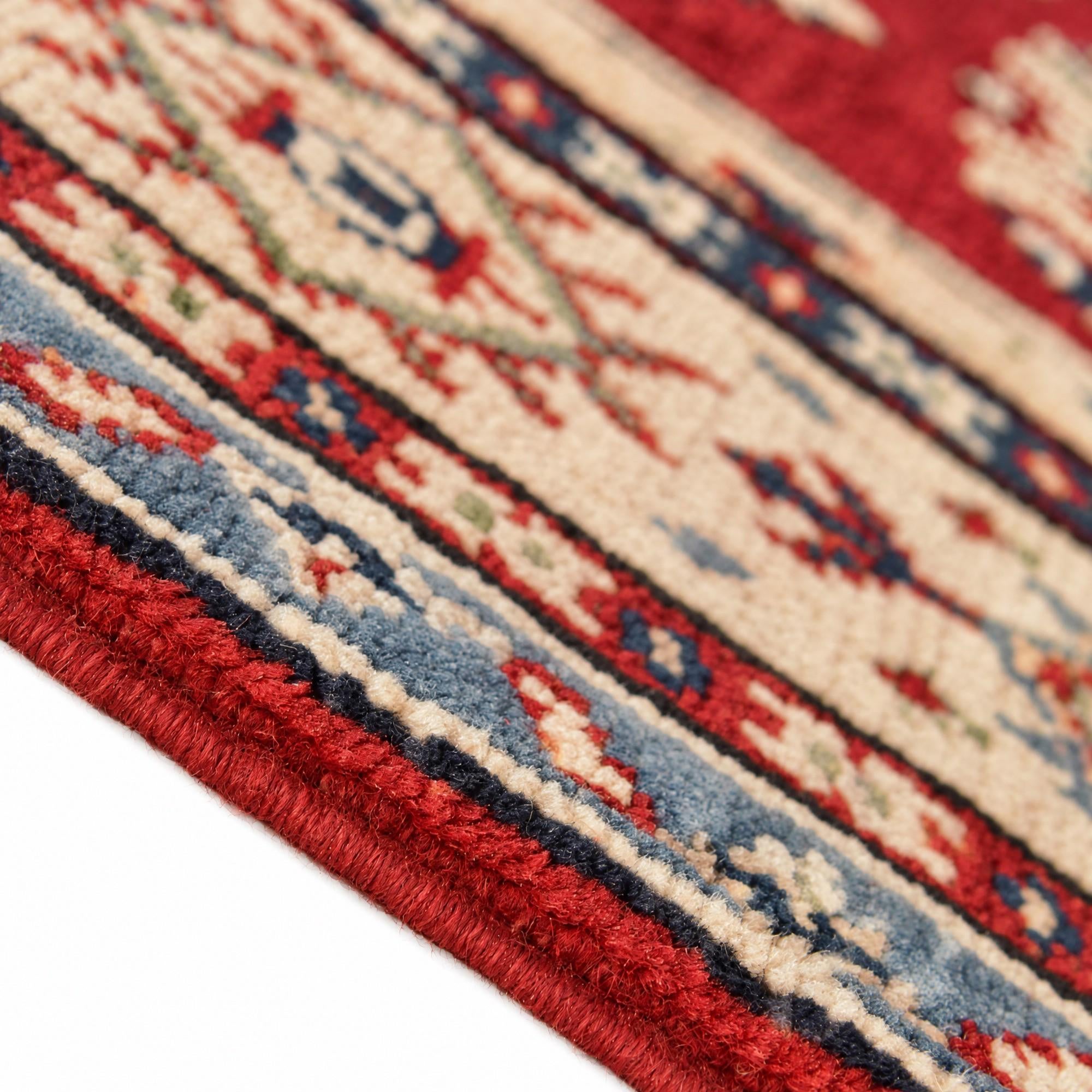 100cm x 155cm Hand Knotted Kazak Rug