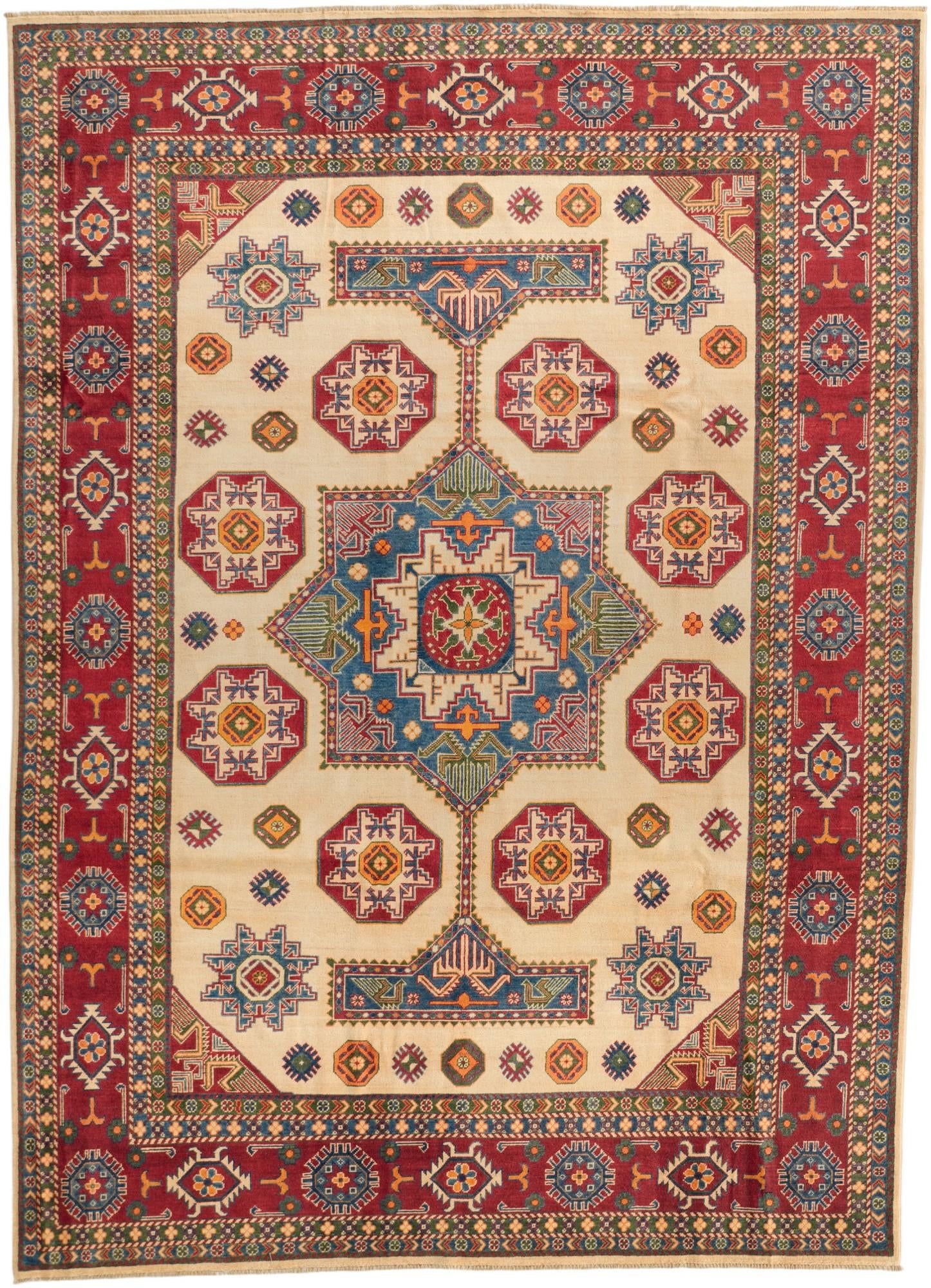 8' 3 x 11' 5 Hand Knotted Kazak Rug
