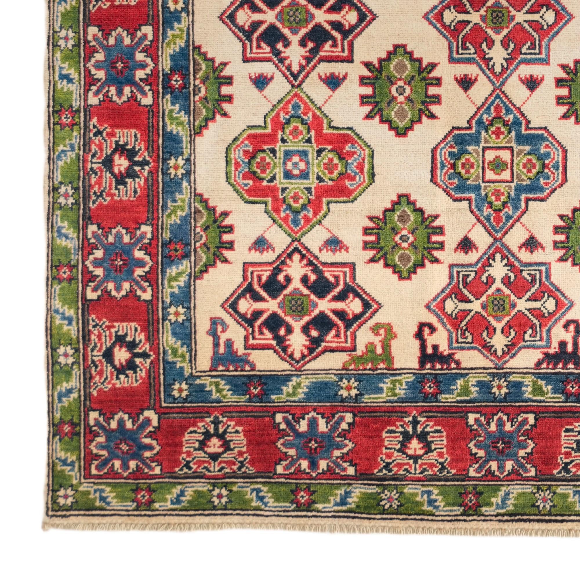 5' 1 x 7' 5 Hand Knotted Kazak Rug