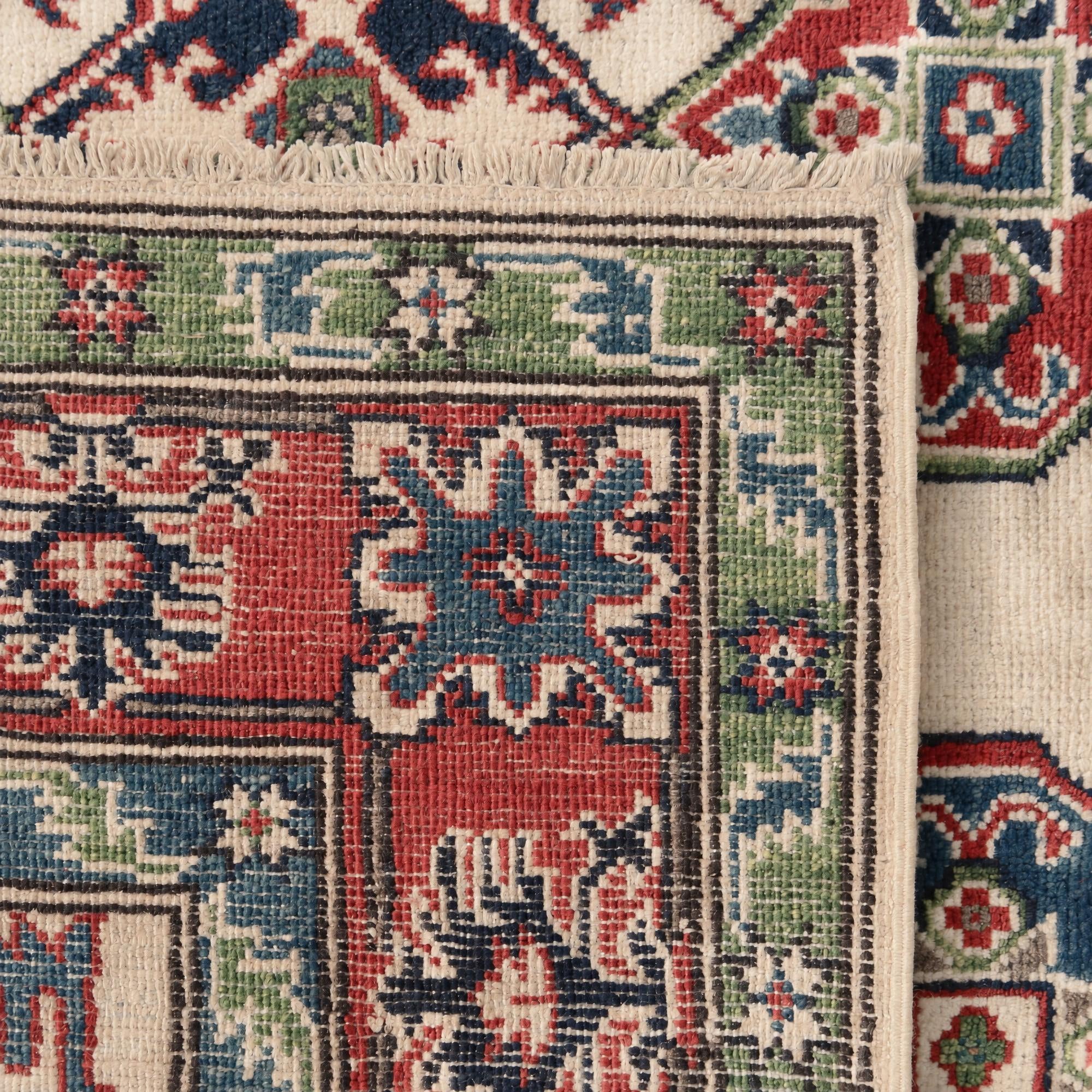 5' 1 x 7' 5 Hand Knotted Kazak Rug