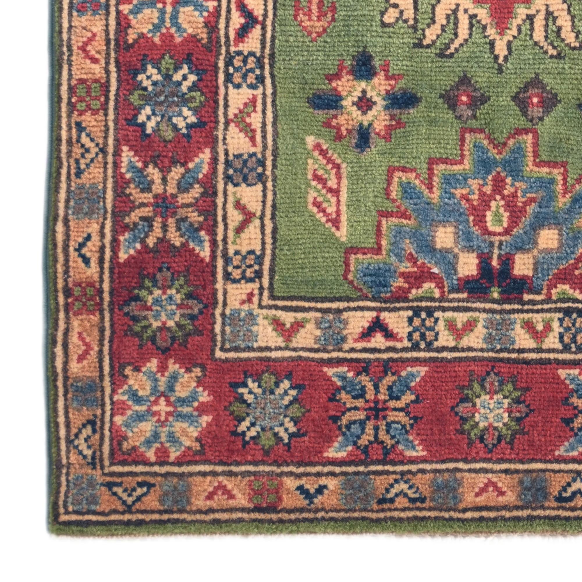 60cm x 95cm Hand Knotted Kazak Rug