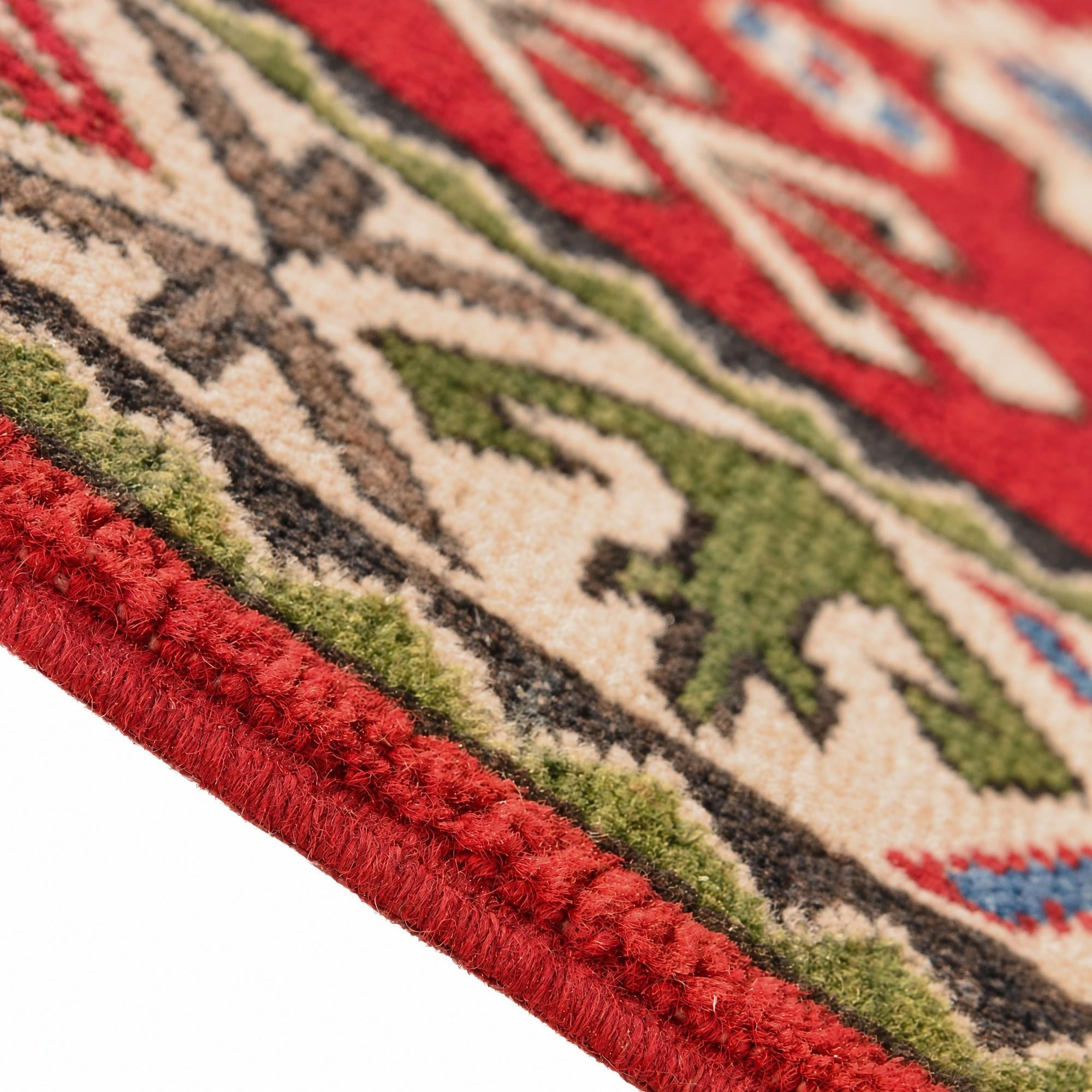 85cm x 125cm Hand Knotted Kazak Rug