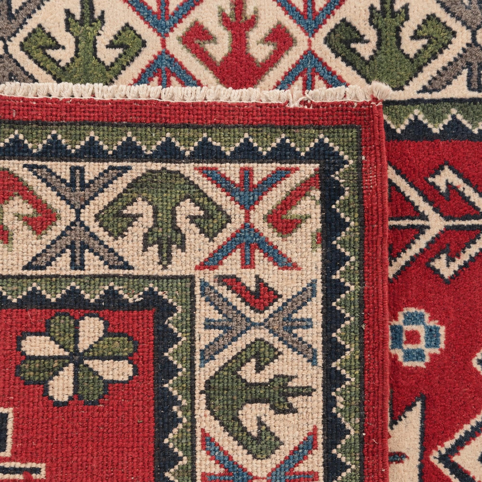 Detail image 12 of 12: 2' 9 x 4' 1 Hand Knotted Kazak Rug