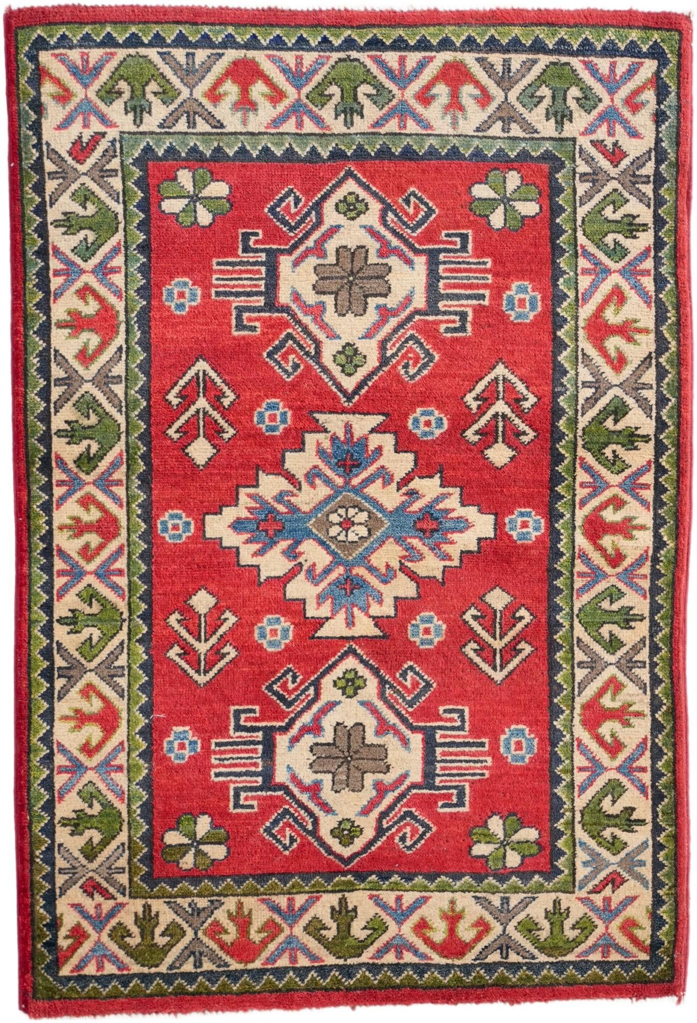 2' 9 x 4' 1 Hand Knotted Kazak Rug