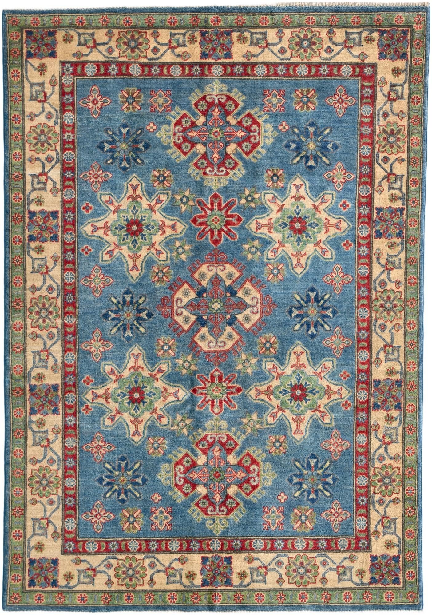 4' 10 x 6' 11 Hand Knotted Kazak Rug