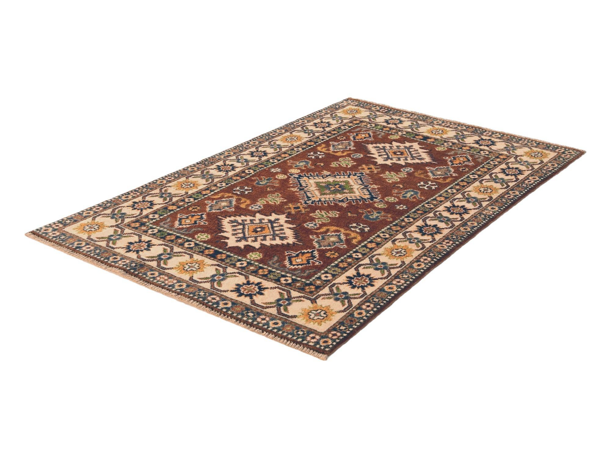 3' 2 x 5' Hand Knotted Kazak Rug