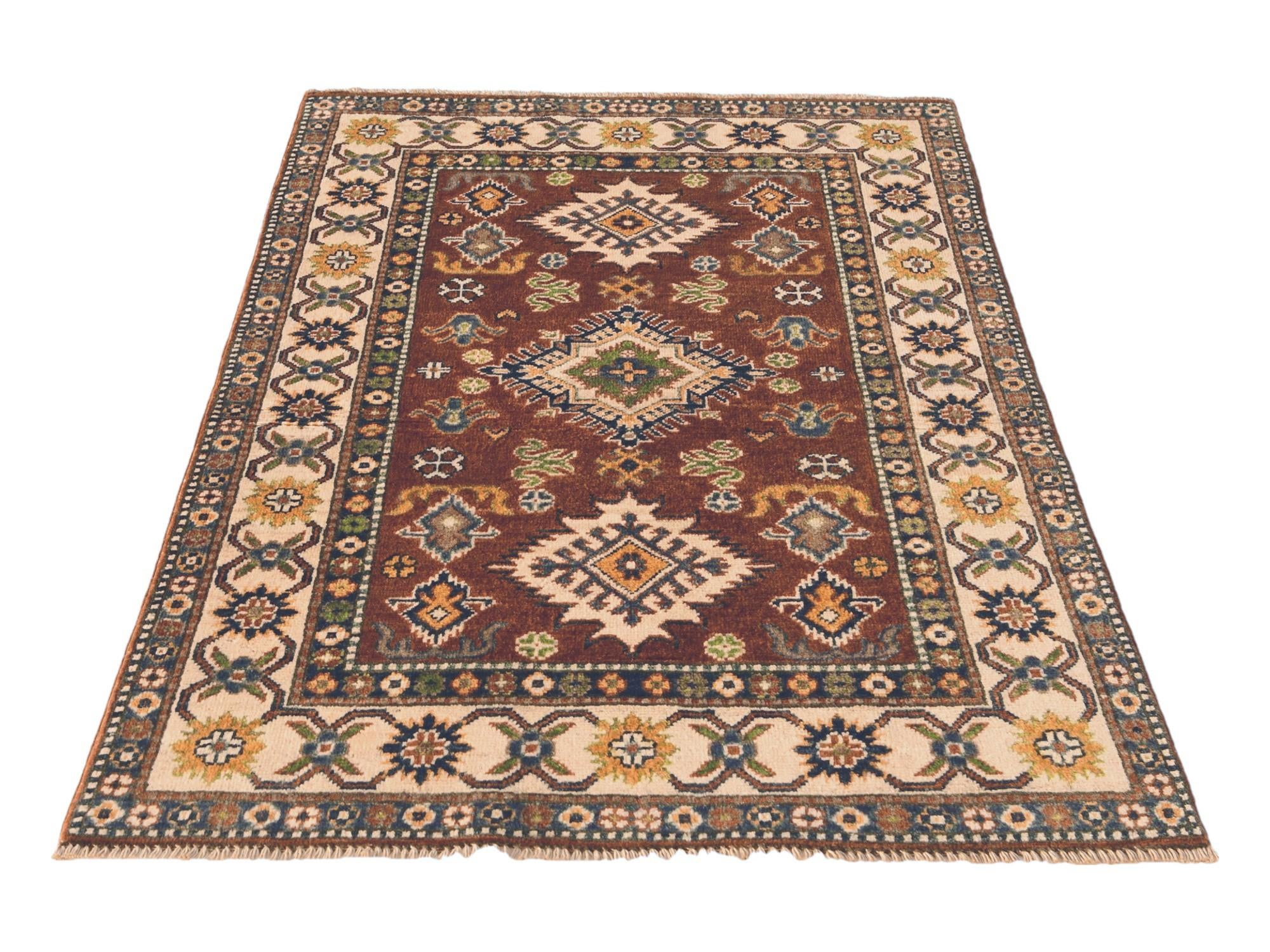 3' 2 x 5' Hand Knotted Kazak Rug